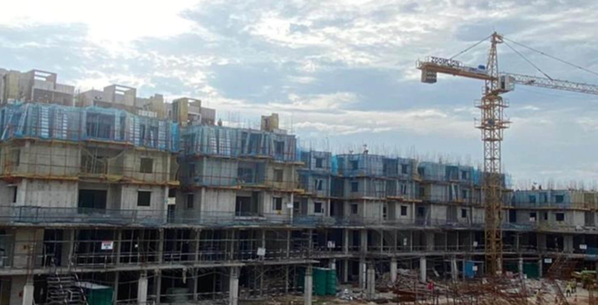 Jun 2021 - Block A1: Ground floor—100% ,1st floor—75%, 2nd floor—25% completed