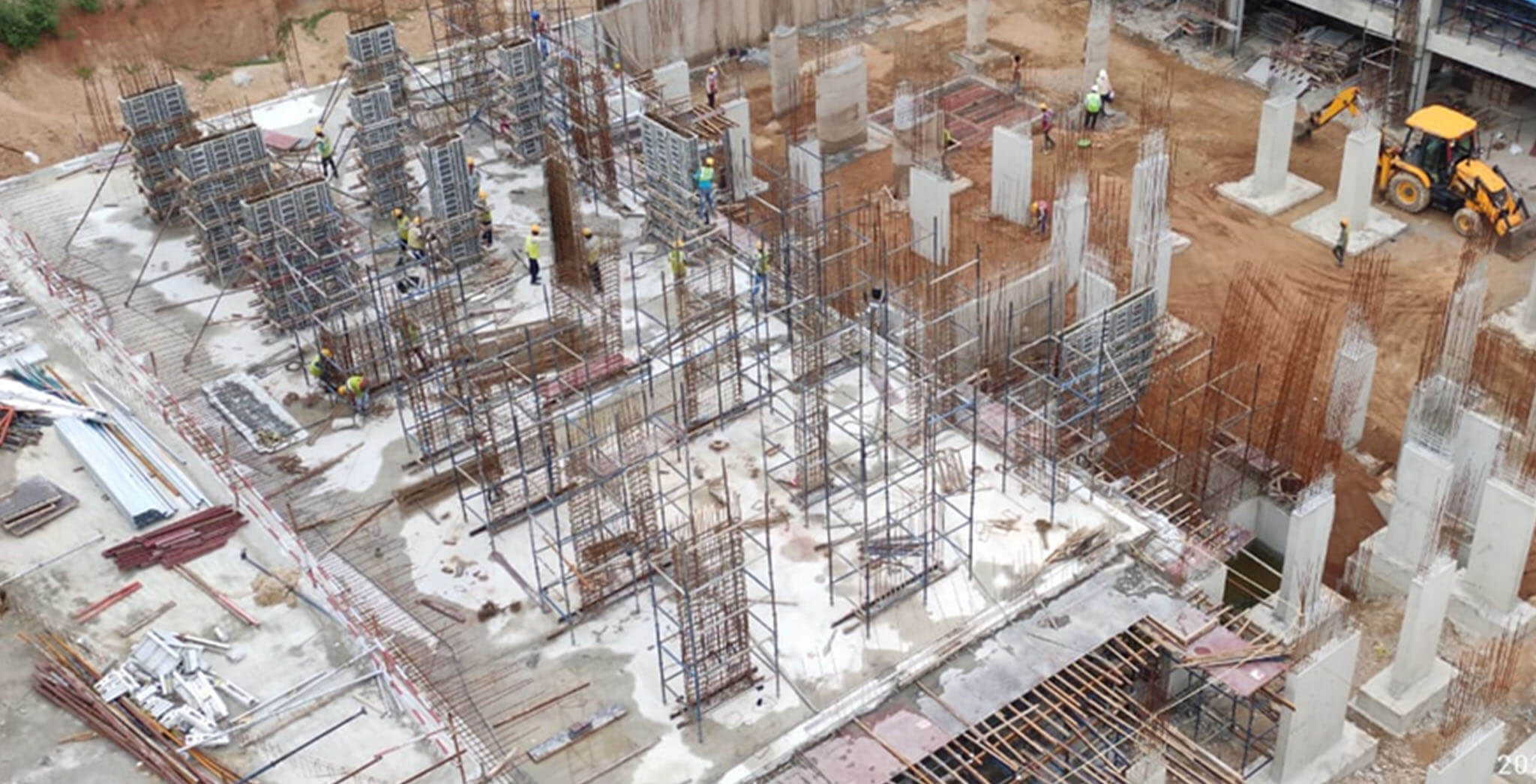 Jun 2021 - Block A2: 15% basement-1 slab, 70% Footings & 45% columns completed