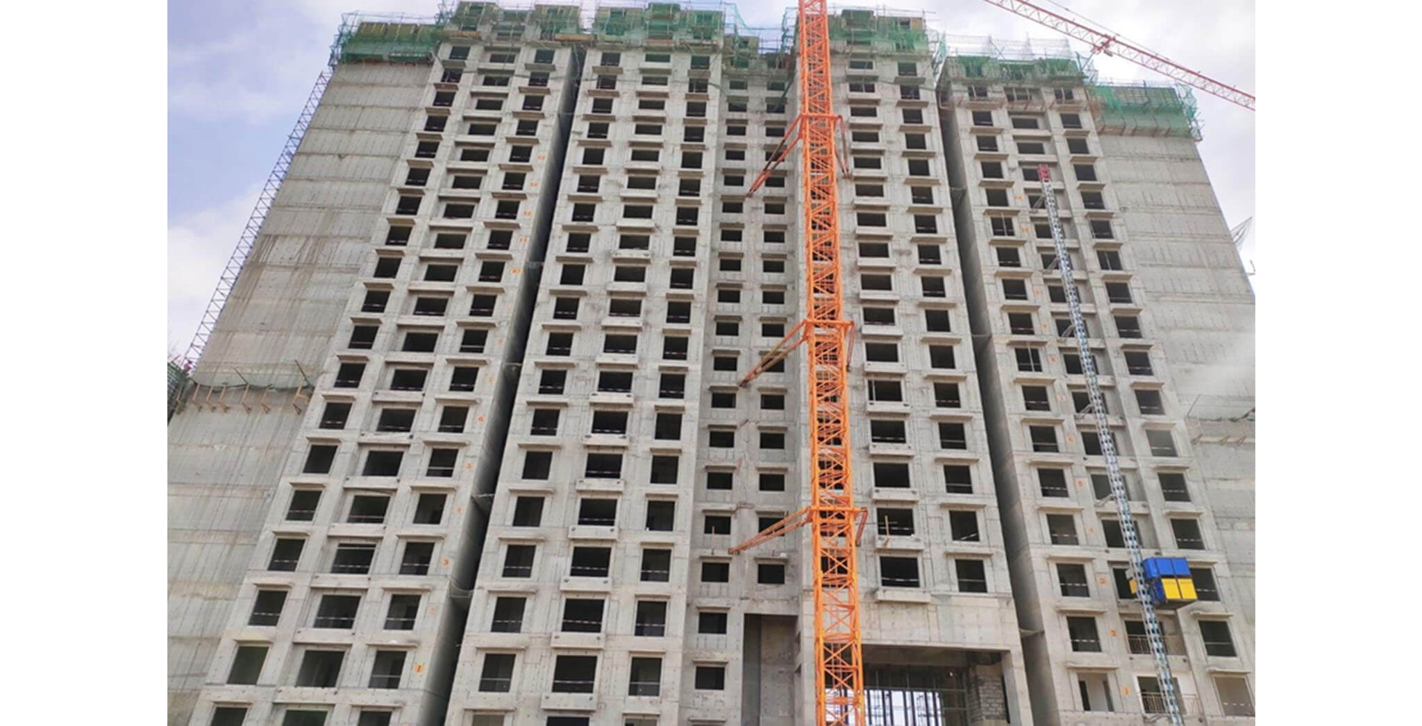 Jun 2021 - Gallium Block: South side elevation—GF to 20th floor
