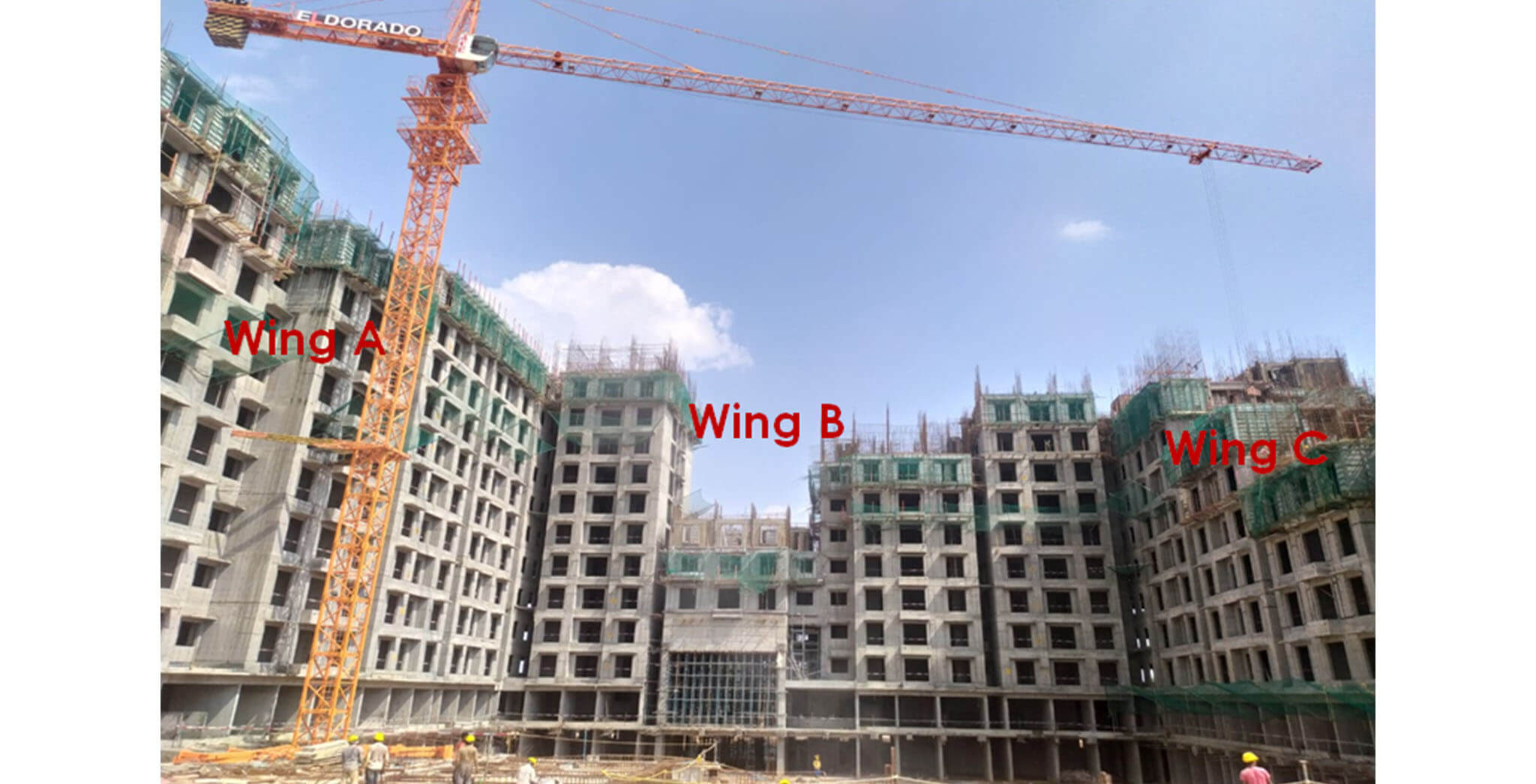 Jun 2021 - Helio Block: North elevation—overall progress
