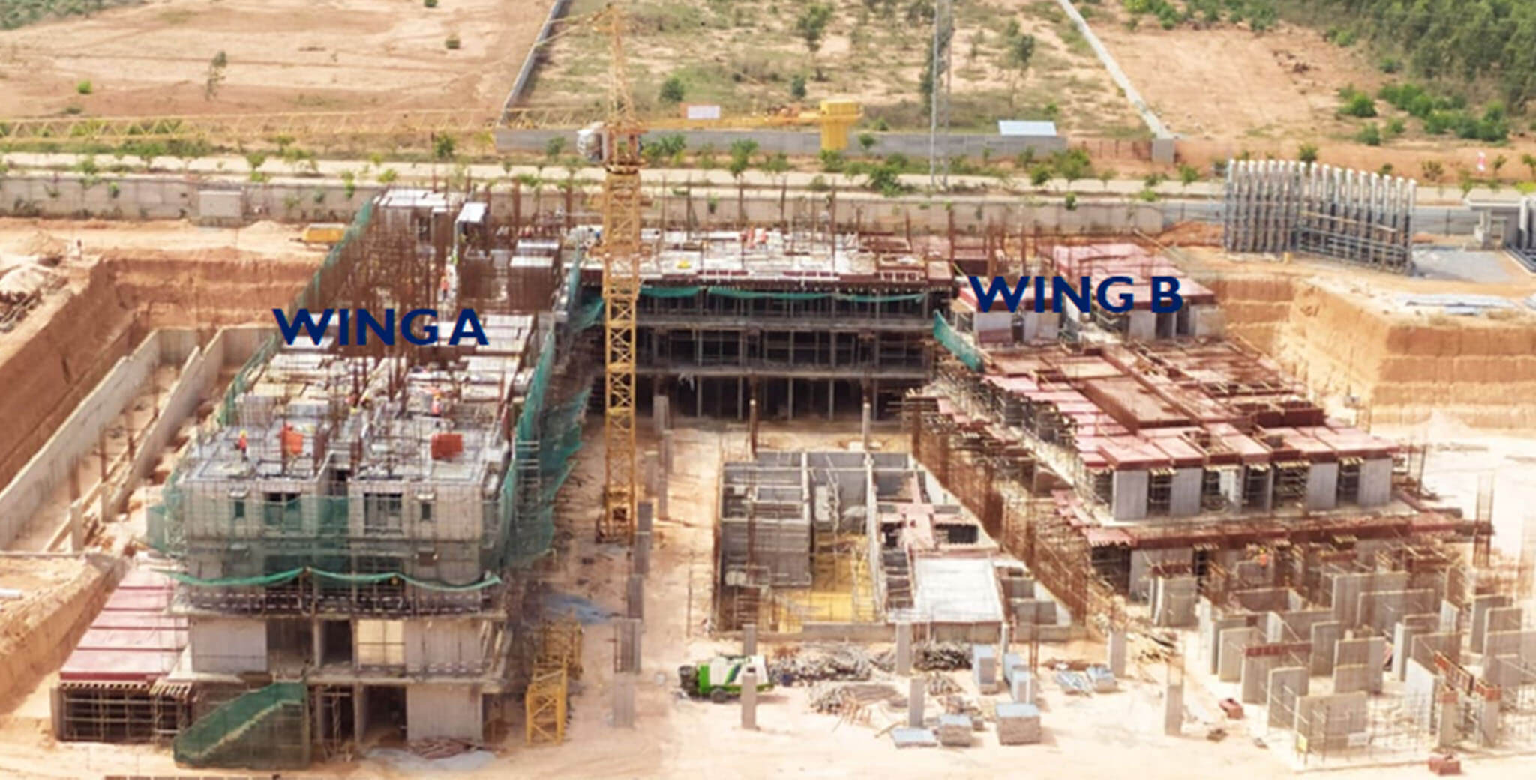Jun 2021 - Jasper Block: Overall progress in 1st floor 2 flats concreted & 10 are work-in-progress