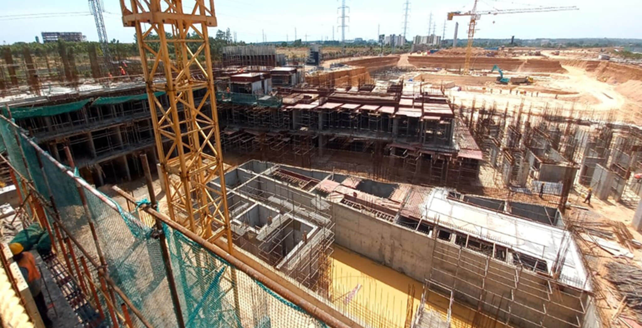 Jun 2021 - Jasper Block: Wing B—Upper basement roof slab work-in-progress