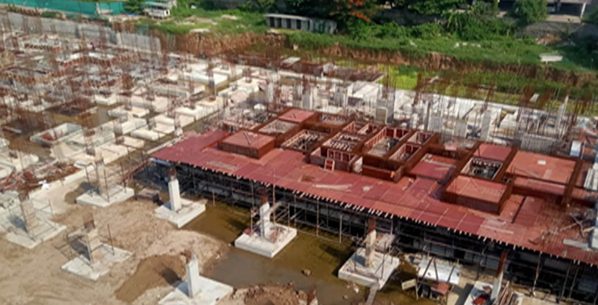 Jun 2021 - Block G: Excavation completed, foundational works completed, ground floor slab completed