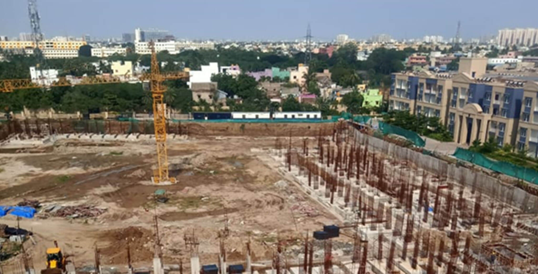Jun 2021 - Blocks E & F: Excavation completed, foundational works completed; Block L: Excavation completed