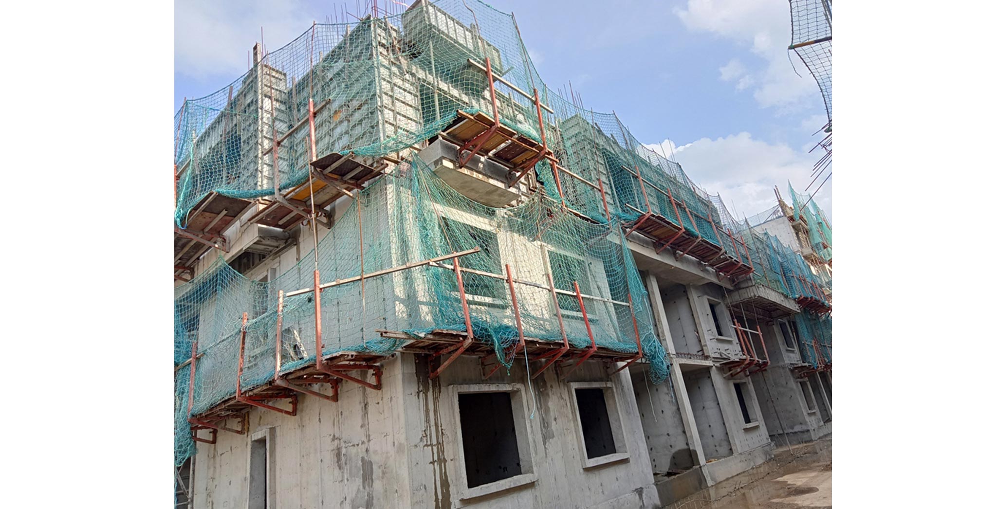Aug 2021 - C Block: Casting of Third floor slab