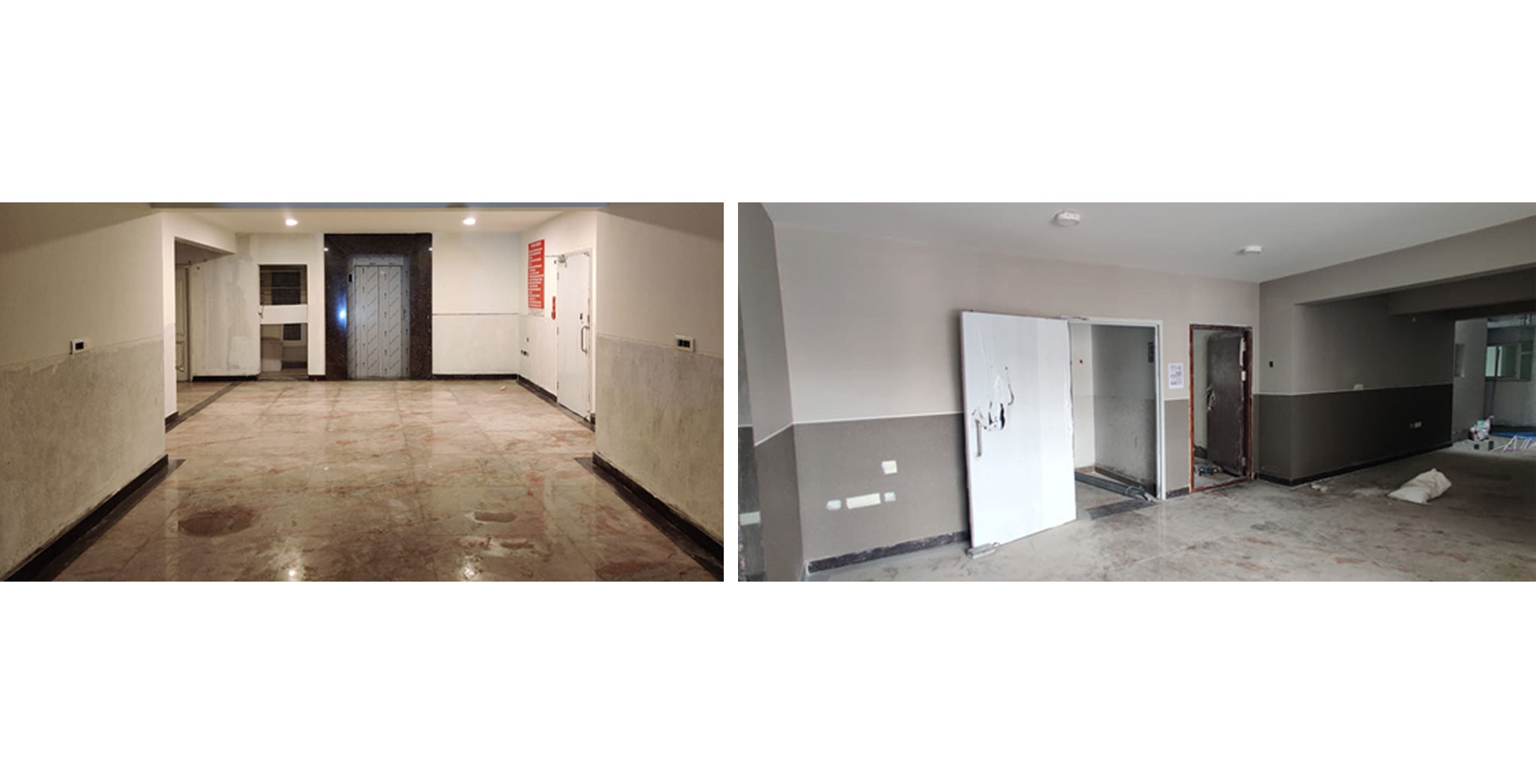 Jul 2021 - GF lobby area work is completed