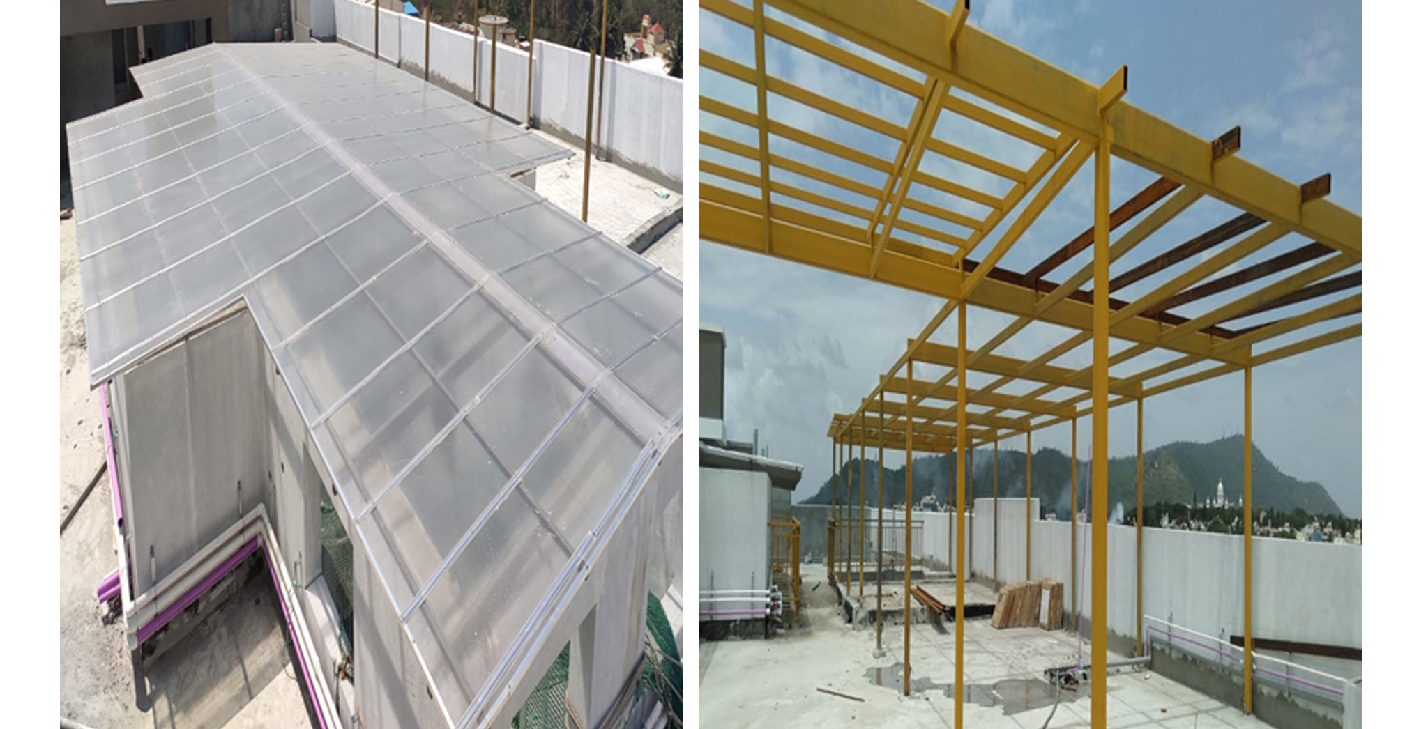 Jul 2021 - Terrace: MS works & skylight in progress