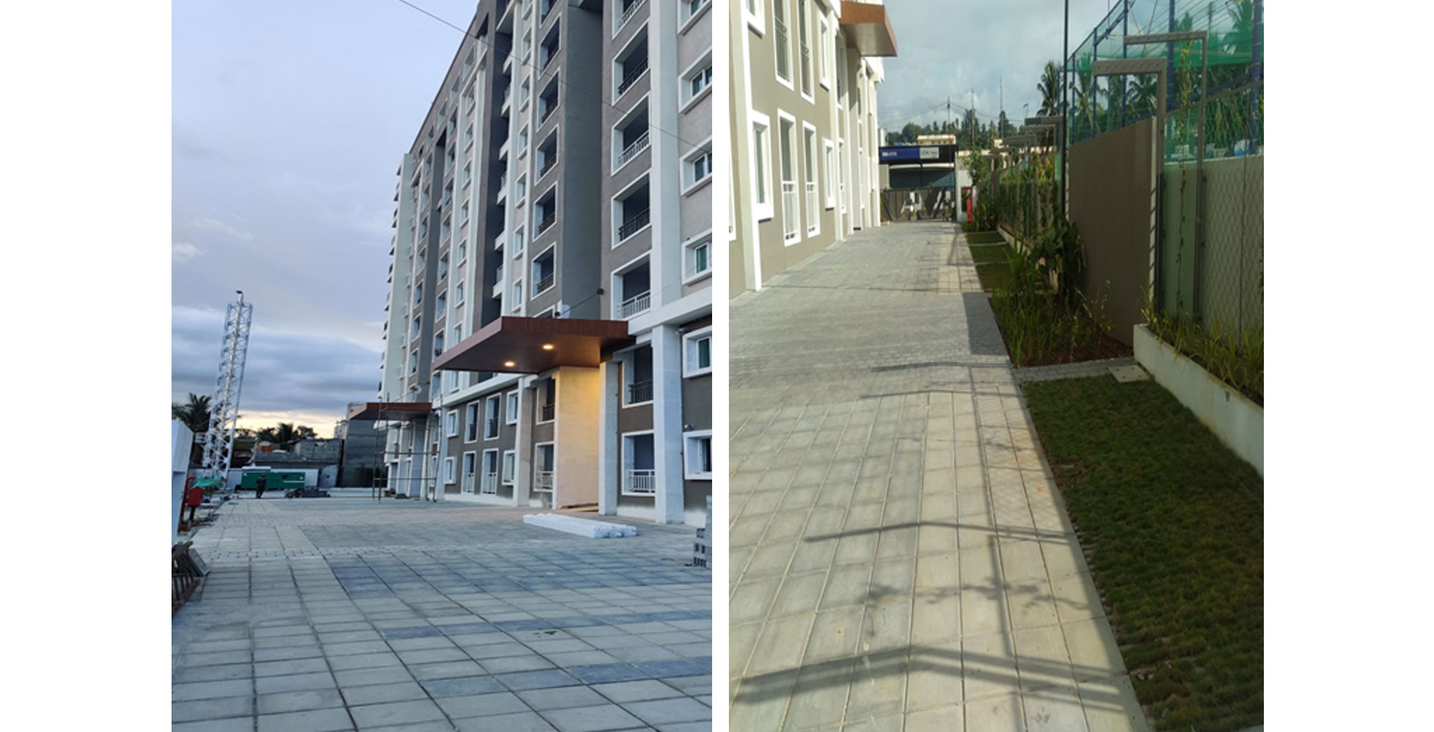Jul 2021 - External Development: Drive way and plantation is completed