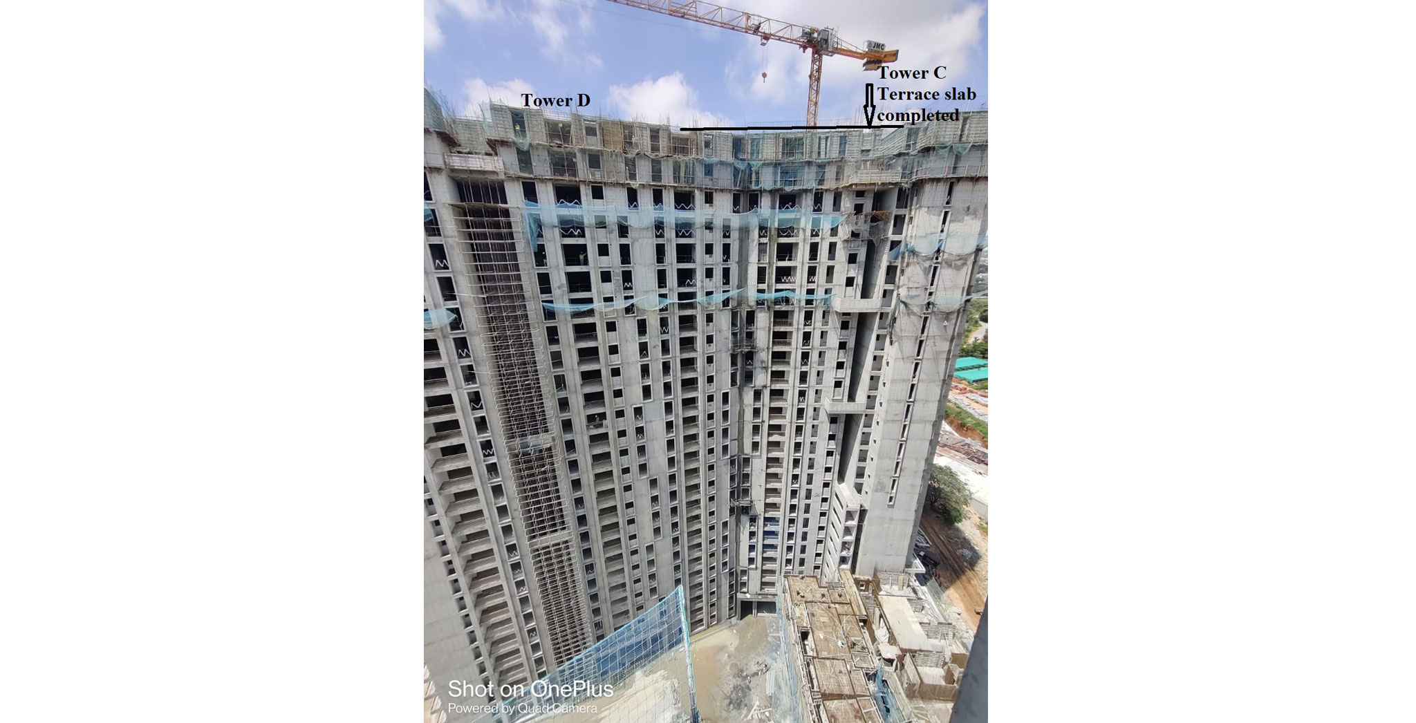 Aug 2021 - Brigade Cornerstone Utopia Serene Tower/Wing C: Casting of Terrace Floor Slab