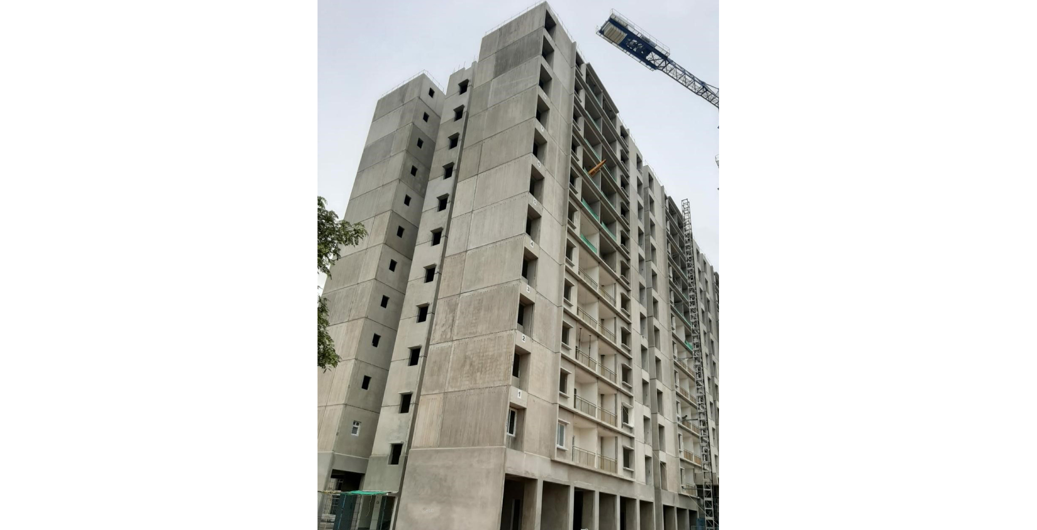 Aug 2021 - A Wing: On Commencement of Eleventh floor slab