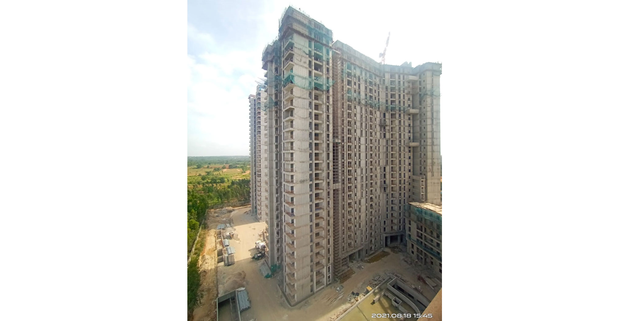 Aug 2021 - Serene Tower/Wing D: Casting of Terrace Floor Slab