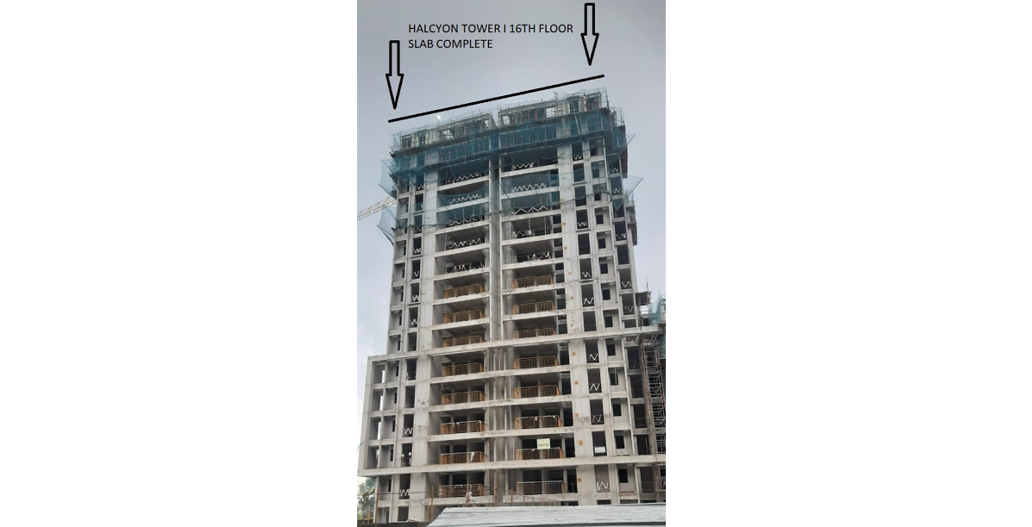 Sep 2021 - Halcyon Tower I: Casting of 16th floor Slab