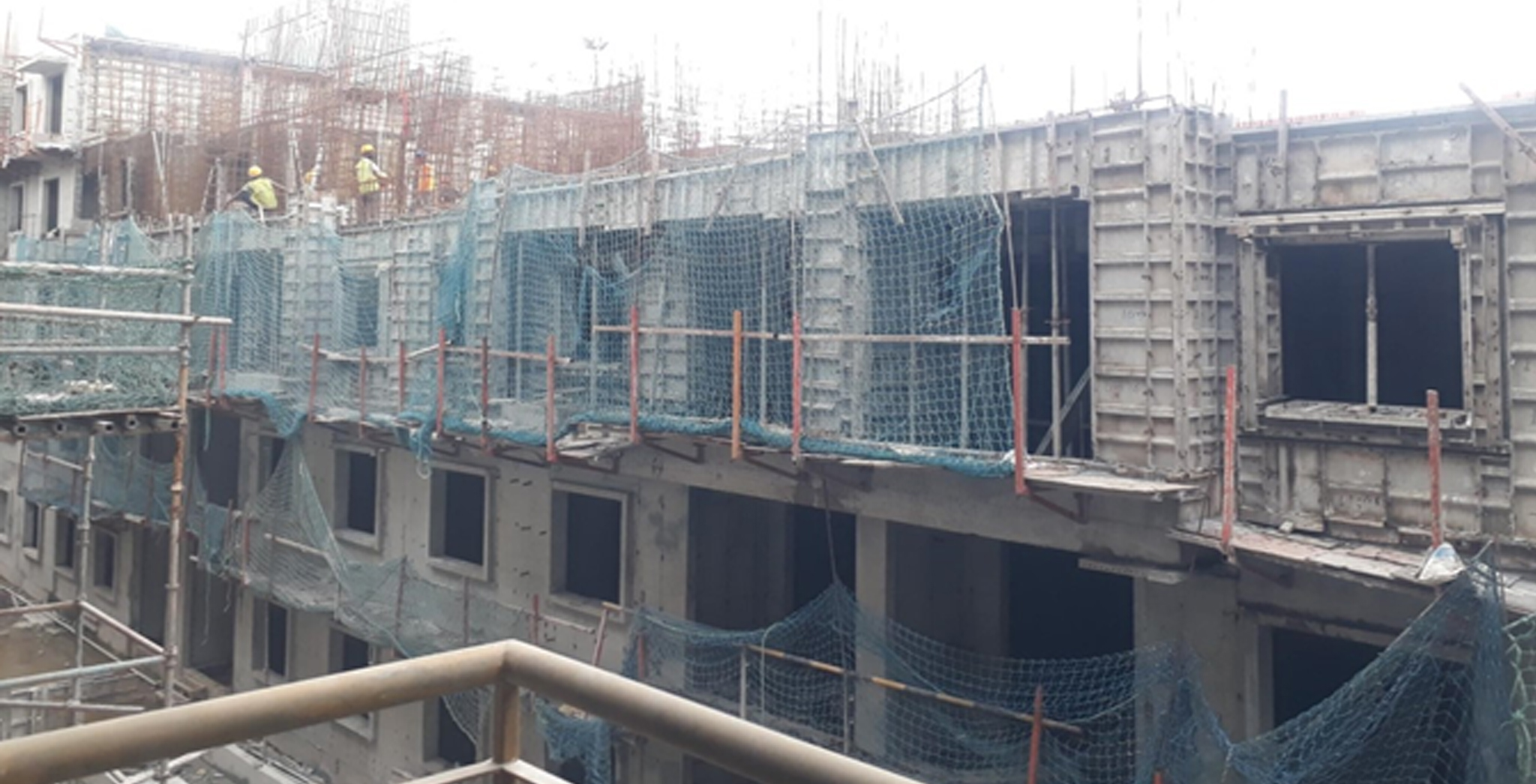 Aug 2021 - J Block: Third floor slab completed