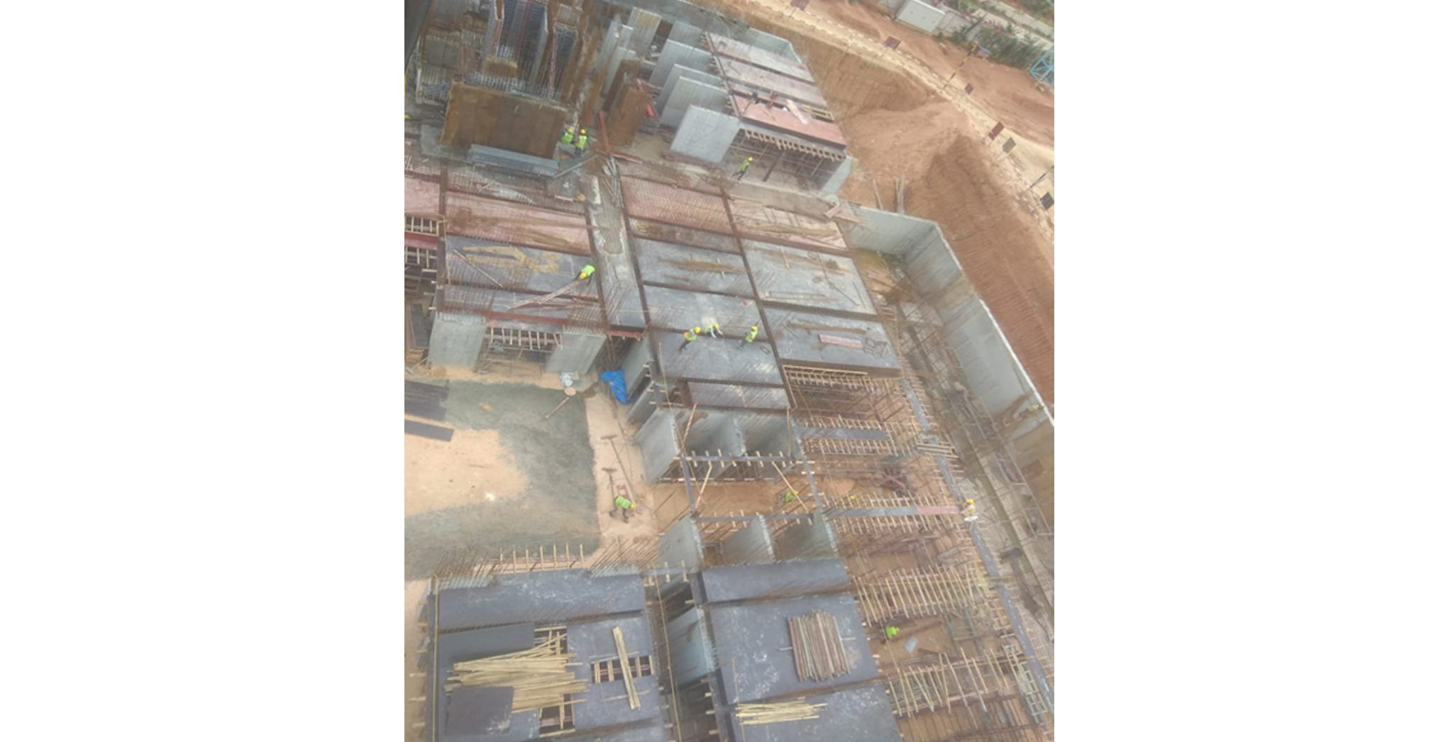 Aug 2021 - Krypton Block: Upper basement Pour-2 slab shuttering in progress
