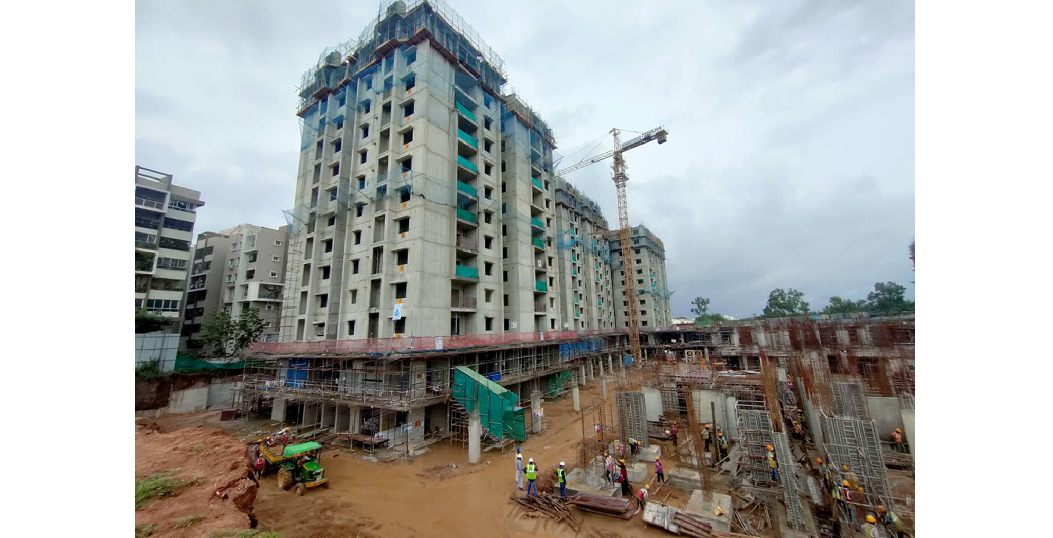 Aug 2021 - Block A1: 9th floor (70% completed), 10th Floor (25% completed)