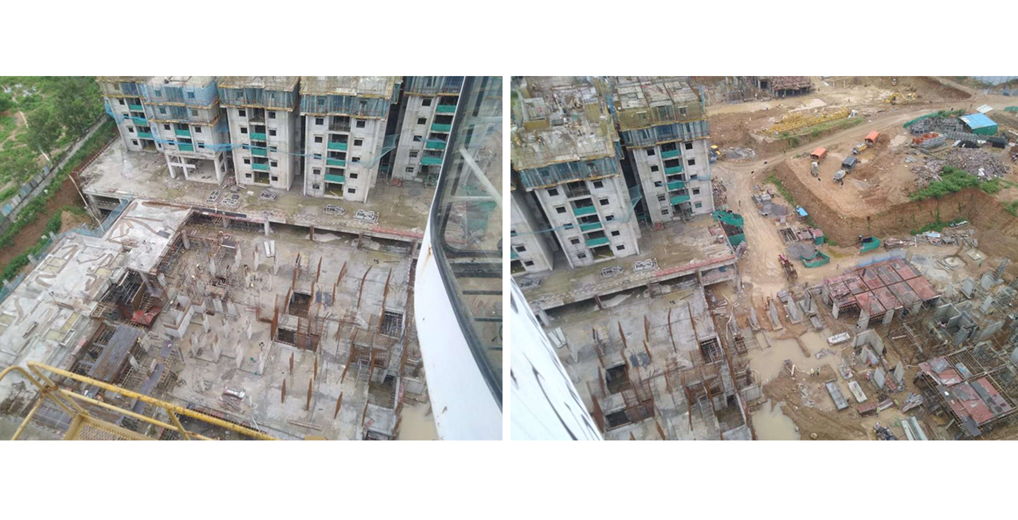 Aug 2021 - Block A2: 70% basement-1 slab completed, 20% Ground Floor