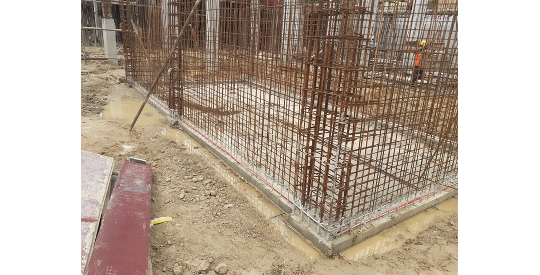 Aug 2021 - Block D: RWH tank work in progress
