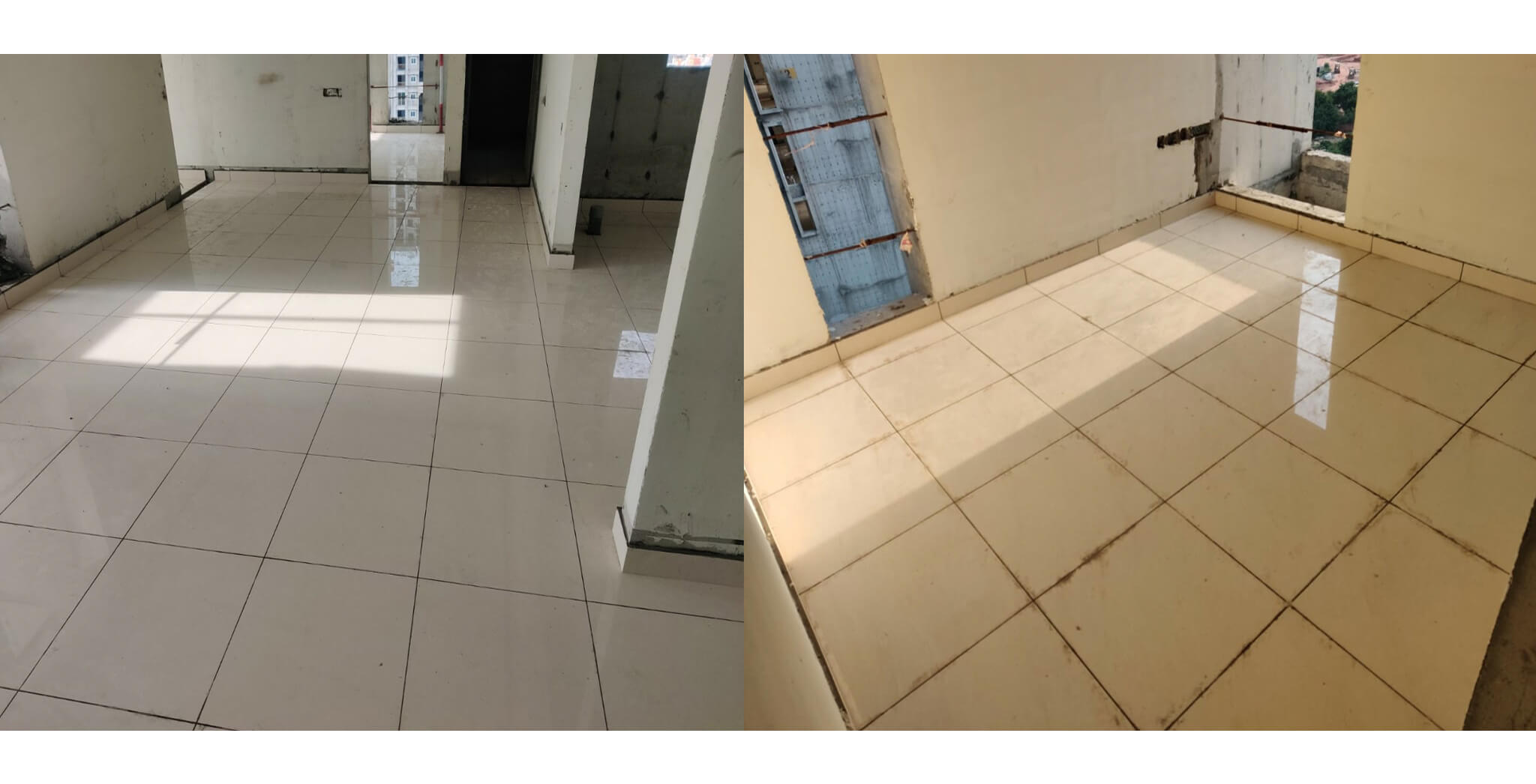 Aug 2021 - Serene: Flooring in progress in all towers