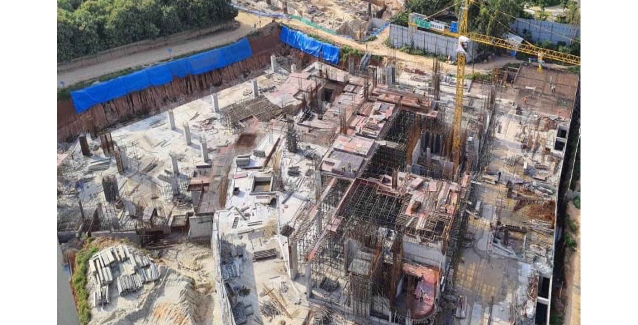 Aug 2021 - Arcadia: First floor slab in progress