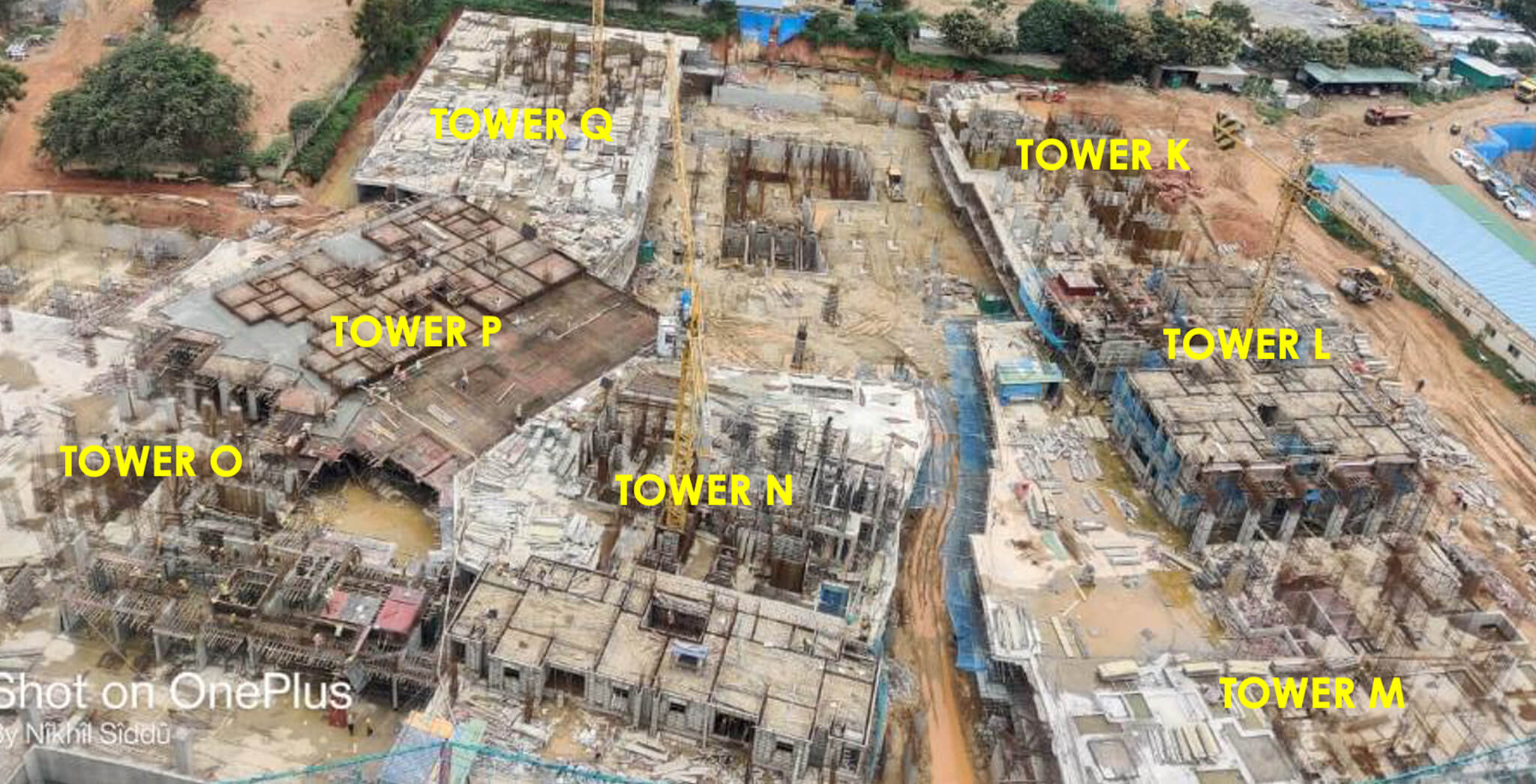 Aug 2021 - Tranquil Tower K: First Floor structure works in progress. Tranquil Tower L: Second Floor structure works in progress. Tranquil Tower M: First Floor structure works in progress. Tranquil N: GF & FF structure works in progress. Tranquil Tower O: GF structure works in progress. Tranquil Tower P: GF structure works in progress. Tranquil Tower Q: FF structure works in progress