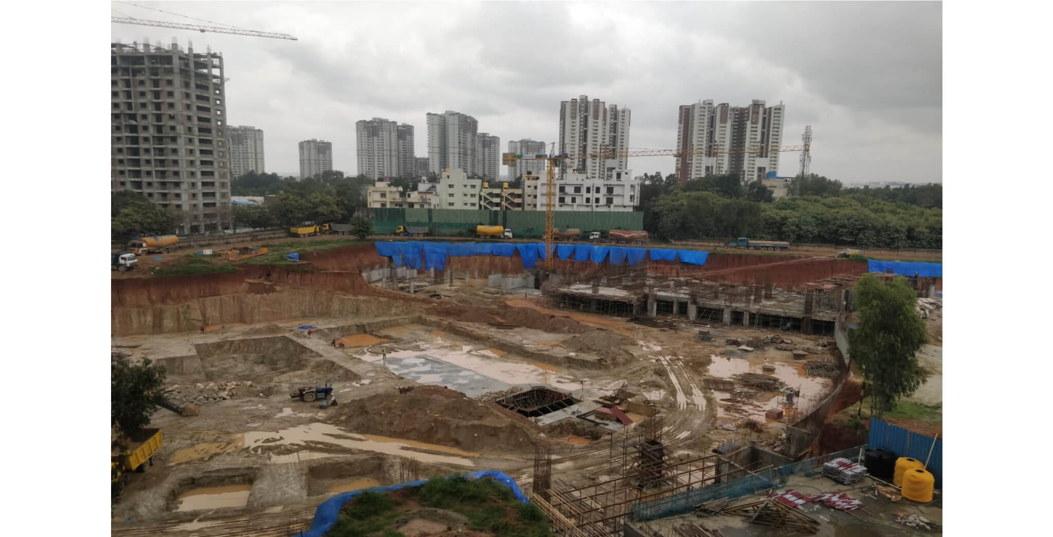 Aug 2021 - Paradise Tower J: Excavation Wok in Progress