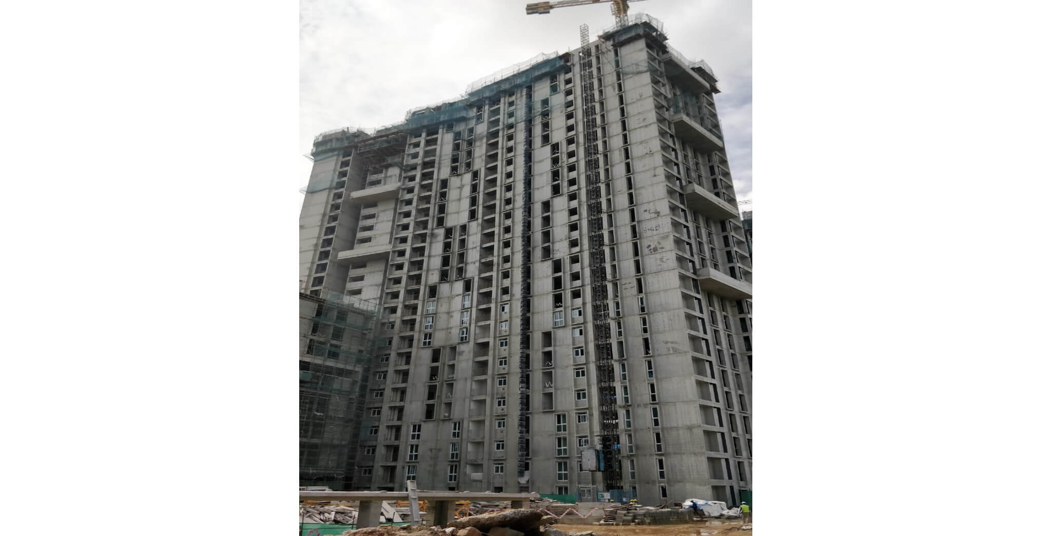 Aug 2021 - Eden Tower C: North Elevation