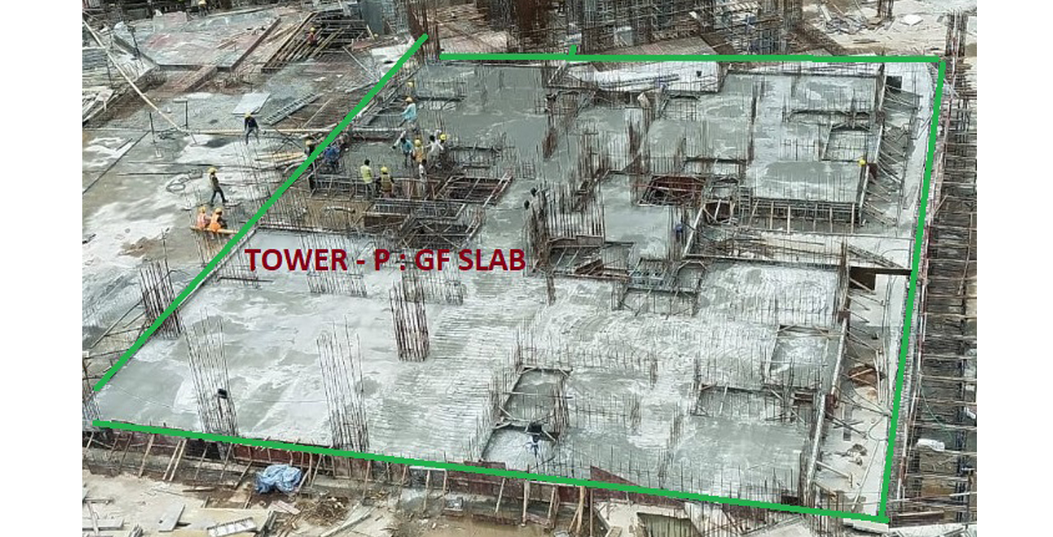 Sep 2021 - Tranquil Tower P: Ground Floor slab casted