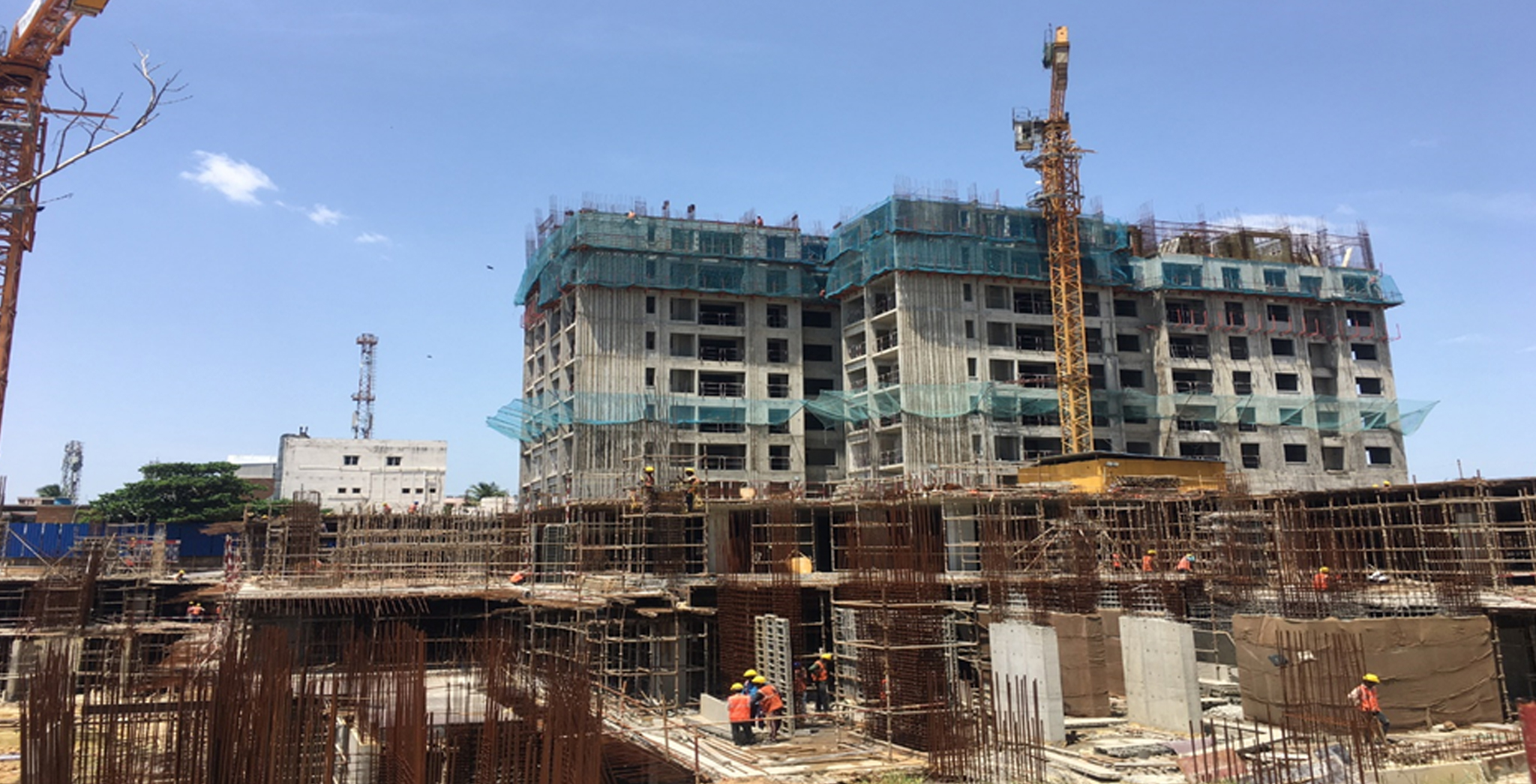 Jul 2021 - Non Tower: Ground floor and Podium work is in progress