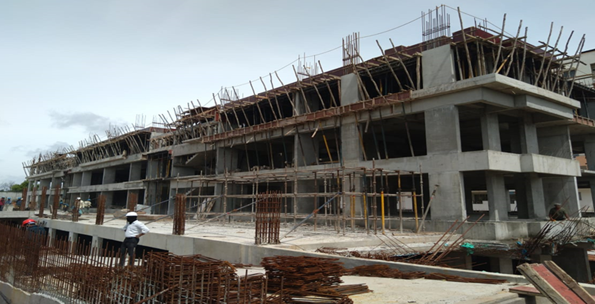 Aug 2021 - Podium civil work 60% completed with Ramps