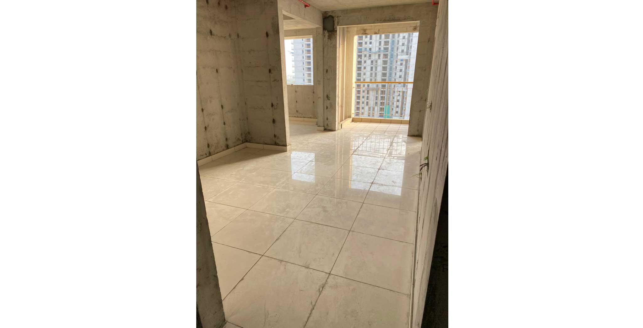 Dec 2021 - Eden Tower E: Commencement of Tiling works and 9th - 17th floor Flooring completed