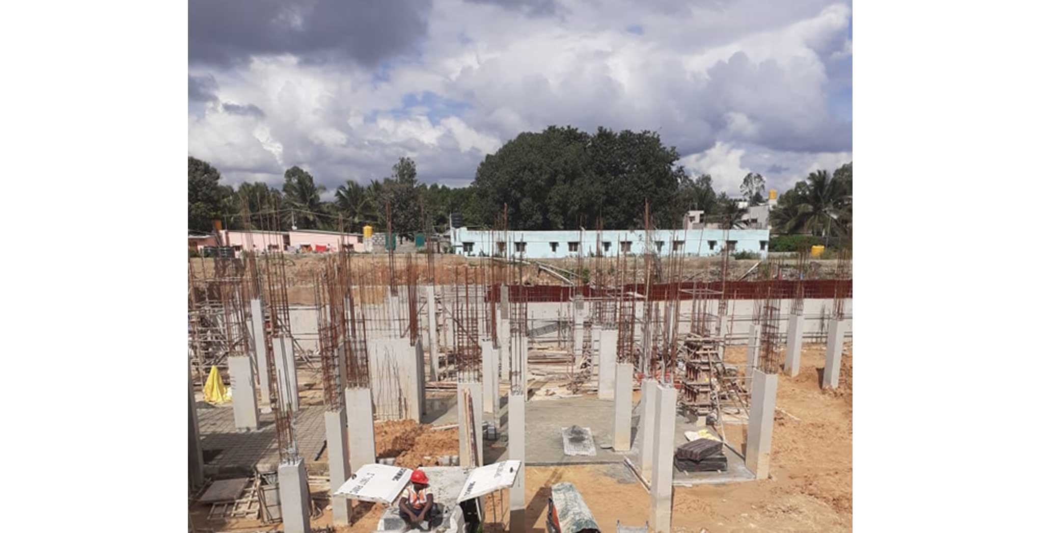 Nov 2021 - Block C: Column casting work in progress