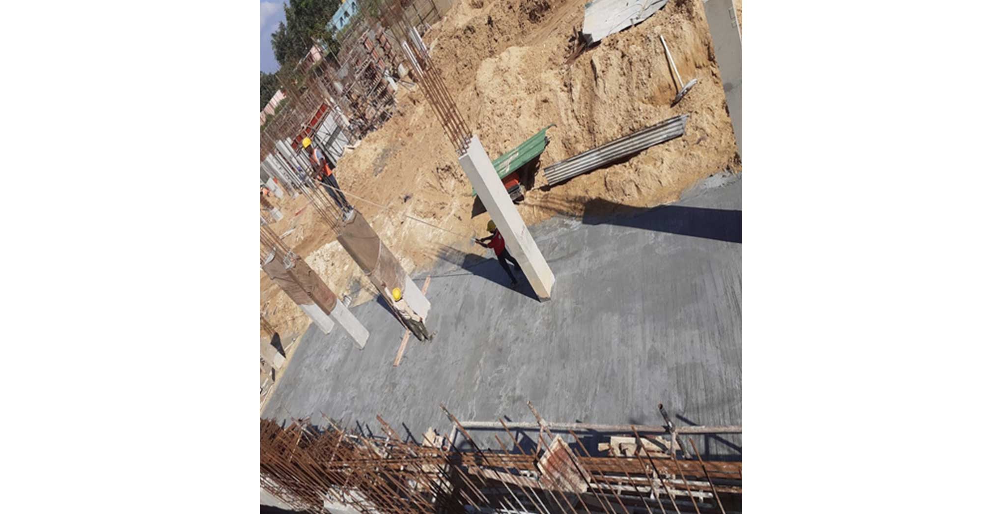 Nov 2021 - Block B: Column casting work in progress