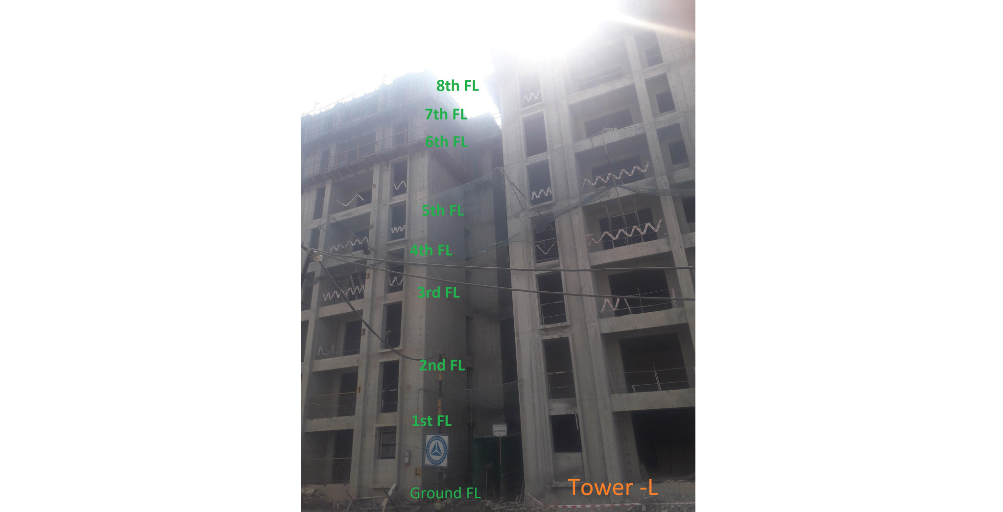 Dec 2021 - Tranquil Building: Tower L Completion of Eighth Floor slab