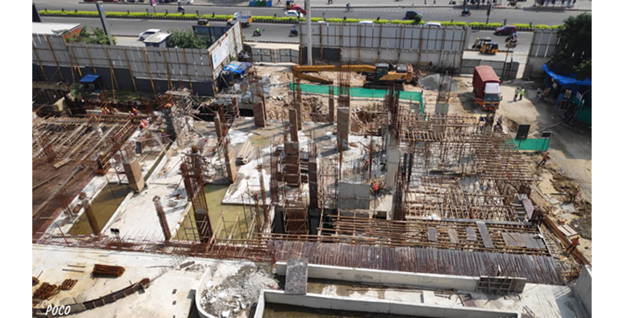 Dec 2021 - Club House: First floor slab work is in progress