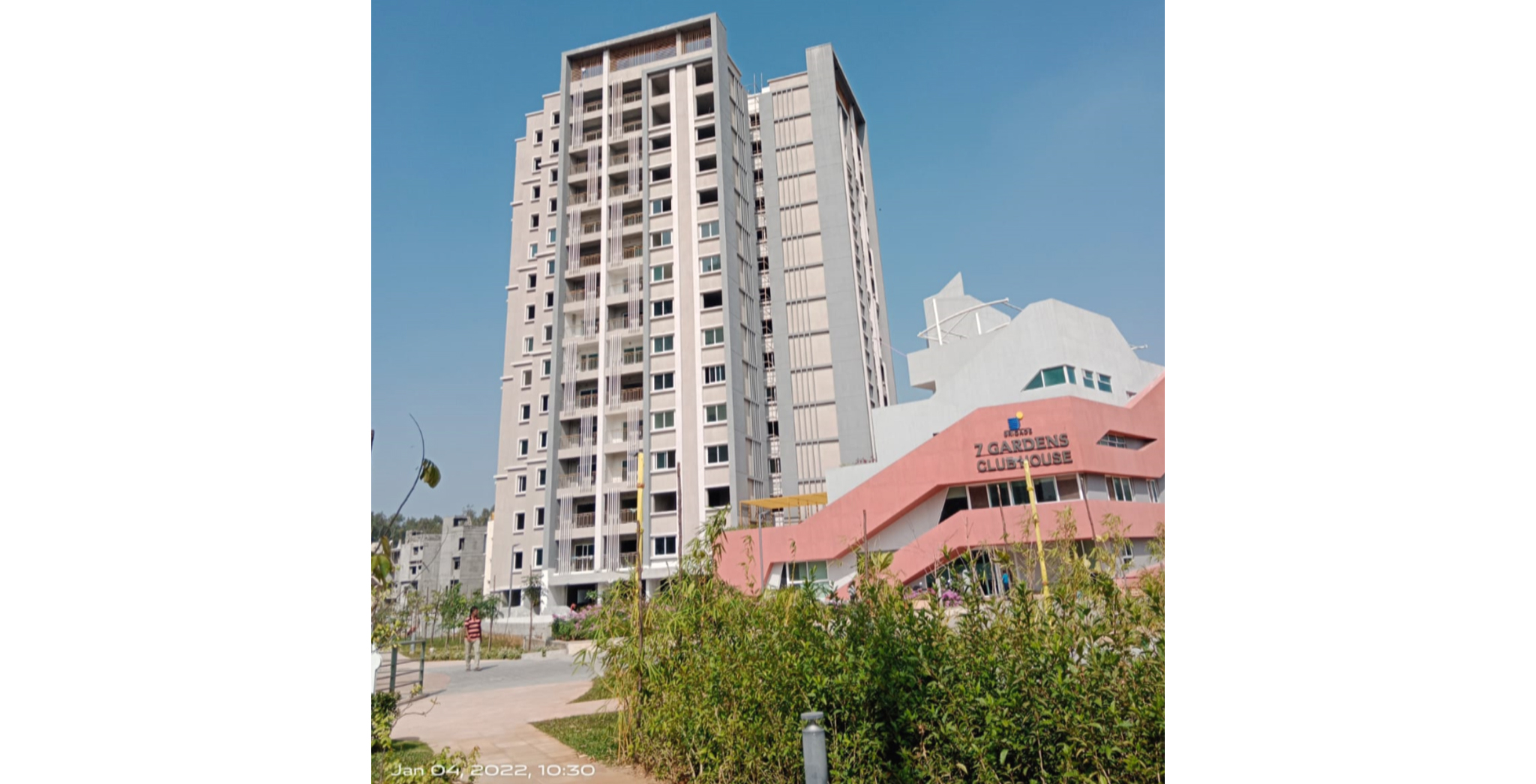 Dec 2021 - Tower A & Club House: View from BCD Tower side