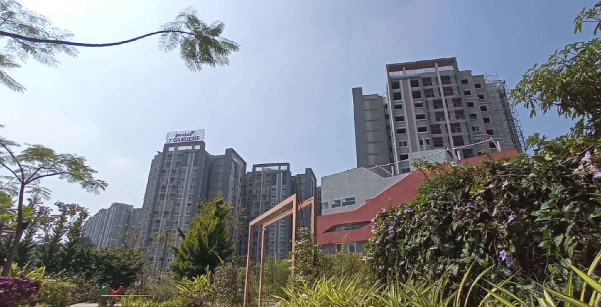 Dec 2021 - Tower A & BCD: Internal Finishing works in progress and landscaping works in progress