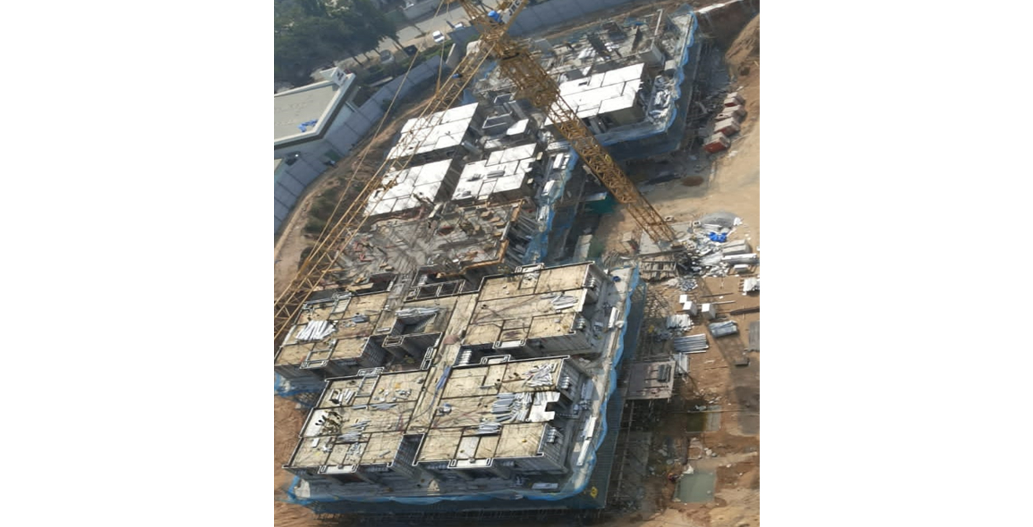 Dec 2021 - Block D: Ground Floor Works in Progress. And Block E: Excavation works in progress