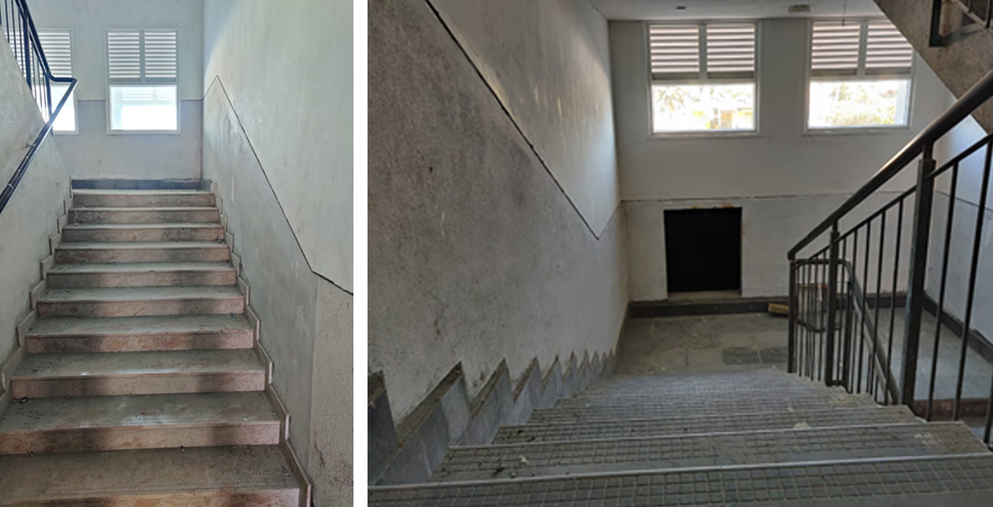 Jan 2022 - Staircase Area: Painting work in progress