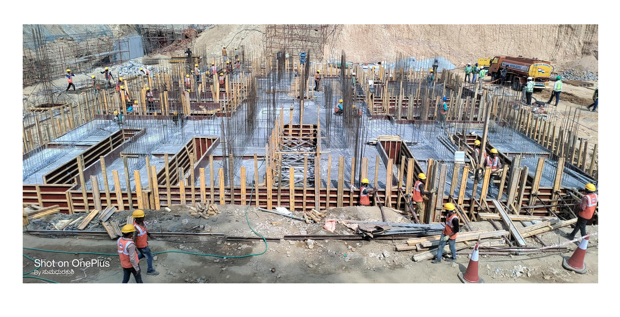 Apr 2022 - Komarla Heights-Tower A : Milestone release - On casting of footing/raft