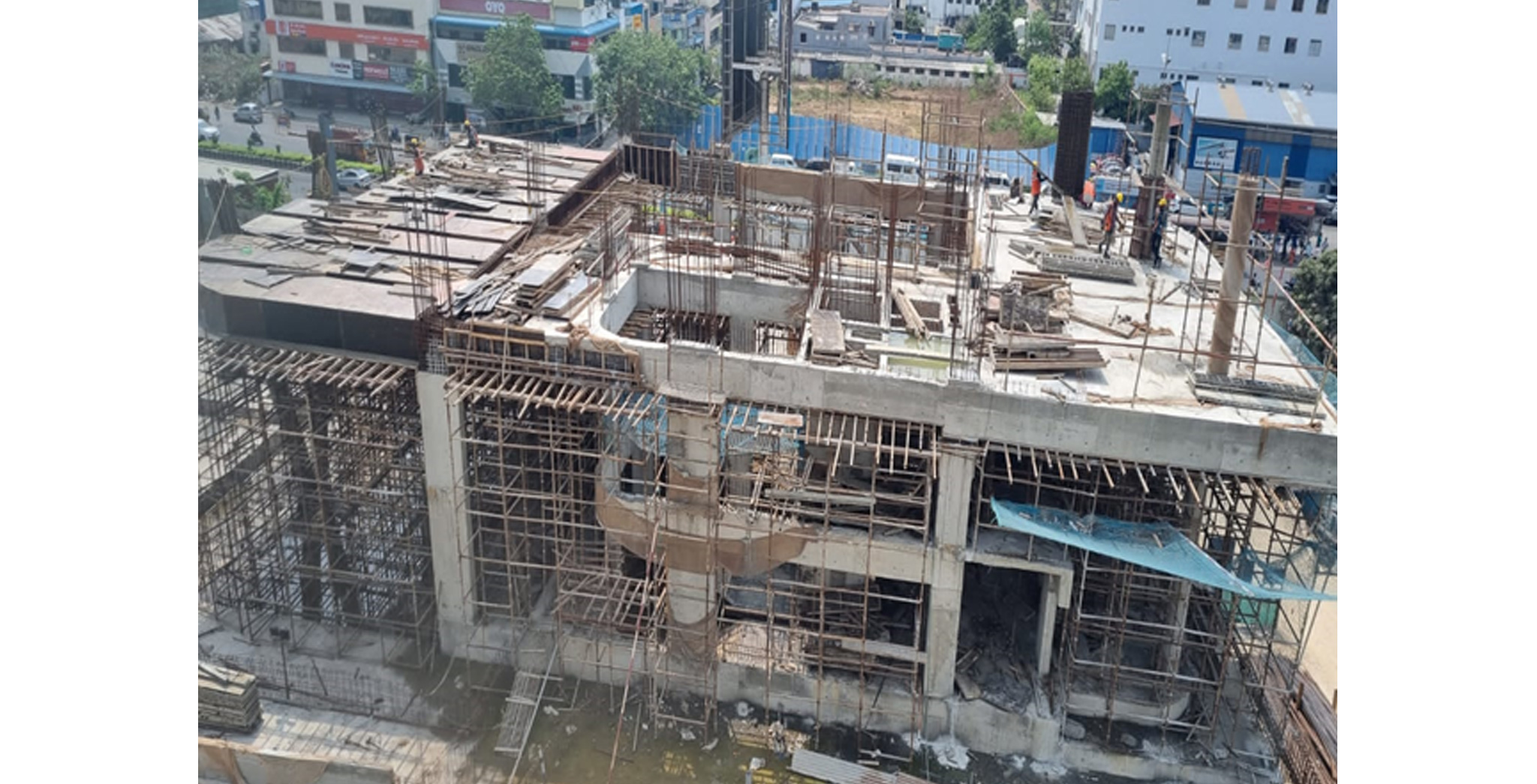 Apr 2022 - Club House: Third Floor slab work is in progress
