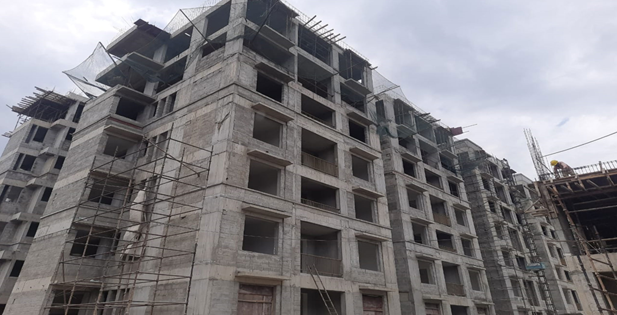 Apr 2022 - Bonito H Block: Structure completed