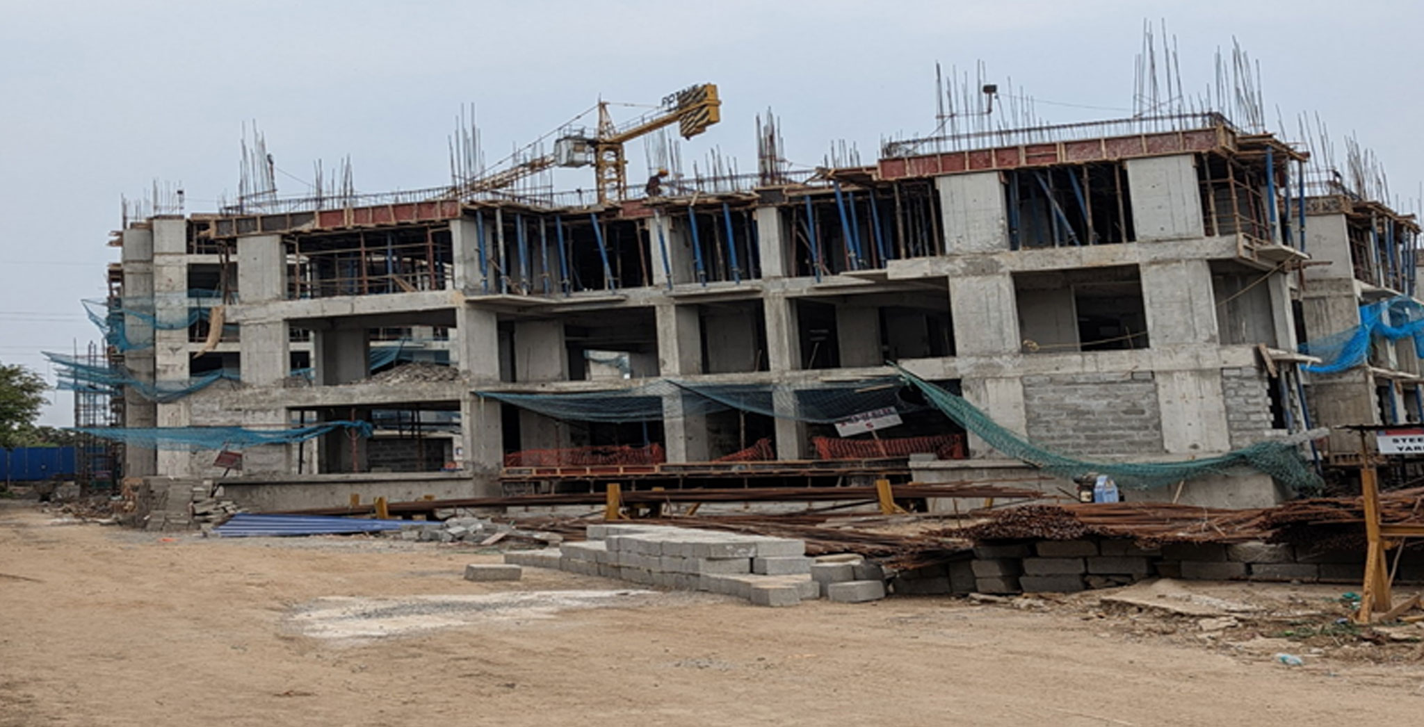 May 2022 - Block S: South Side View – Third and Fourth Floor in progress