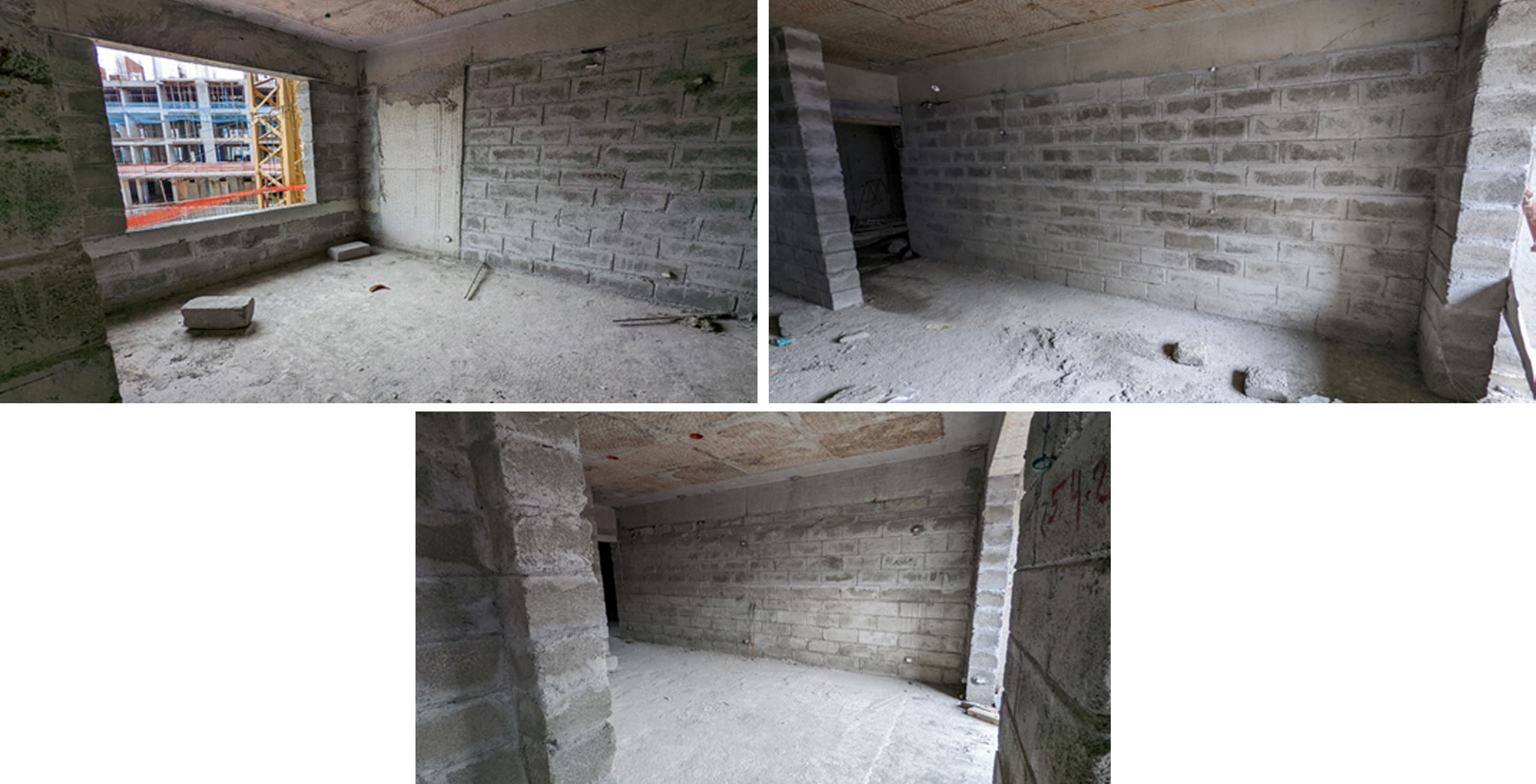 May 2022 - Block T: Ground Floor, Firth Floor & Second Floor Block work in progress
