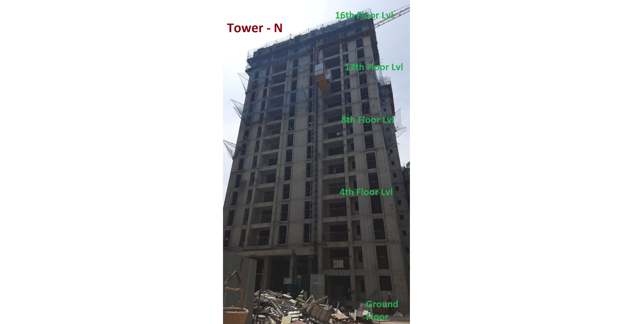 Jun 2022 - Brigade Cornerstone Utopia Tranquil Tower N: Milestone Release - On Casting of 16th Floor Slab