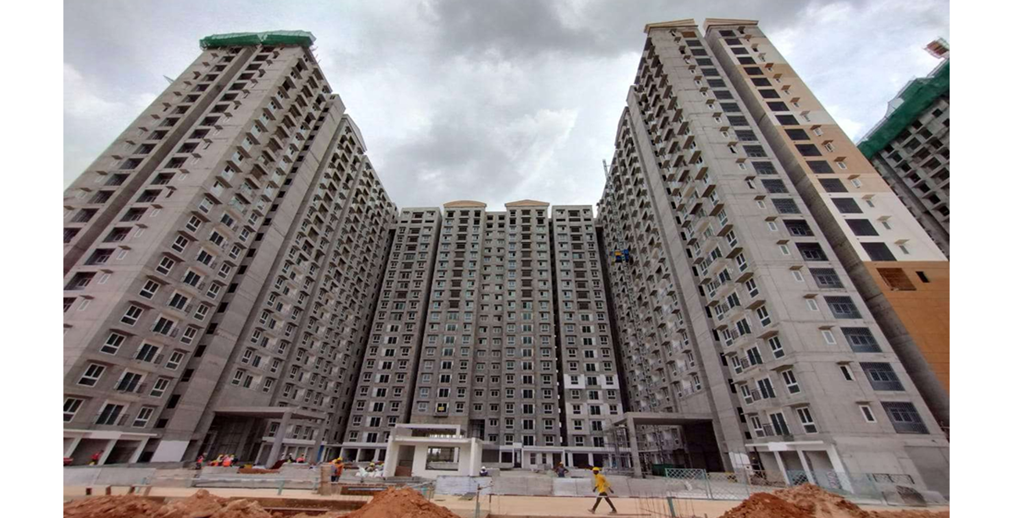 May 2022 - Gallium Block: GF to 21st Floor Elevation-North side