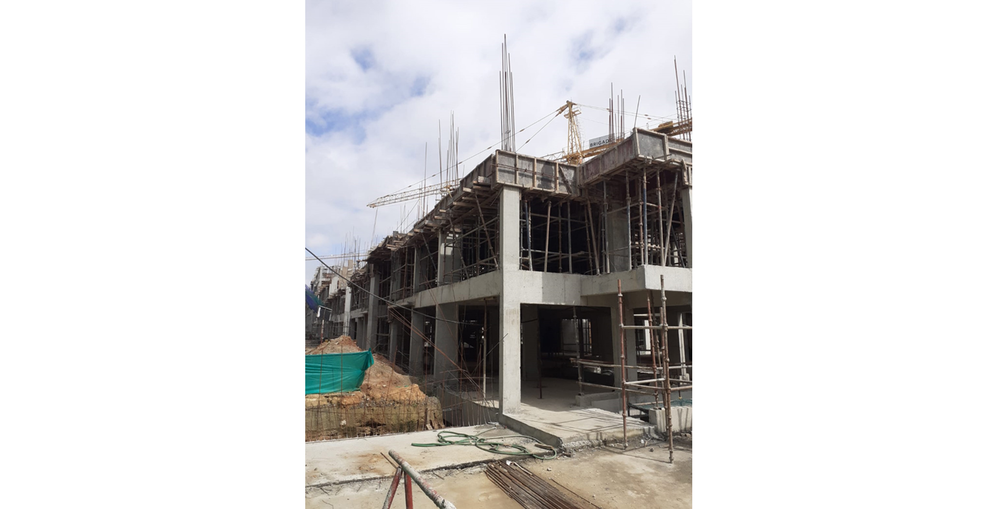 Aug 2022 - Brigade Gem Block A: Milestone Release - On casting of Second floor slab