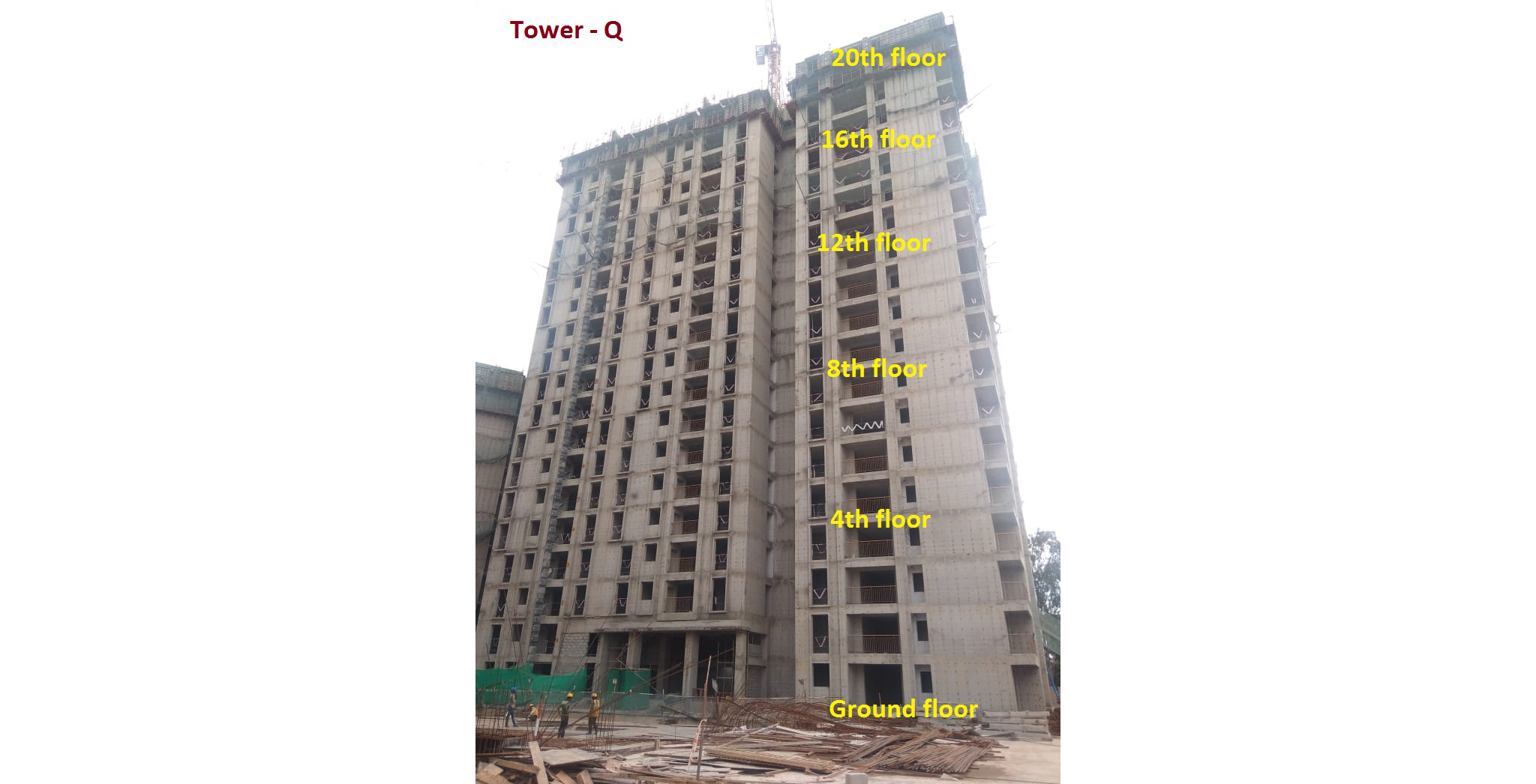 Aug 2022 - Utopia Tranquil Tower Q: Milestone Release on Casting of 20th Floor Slab