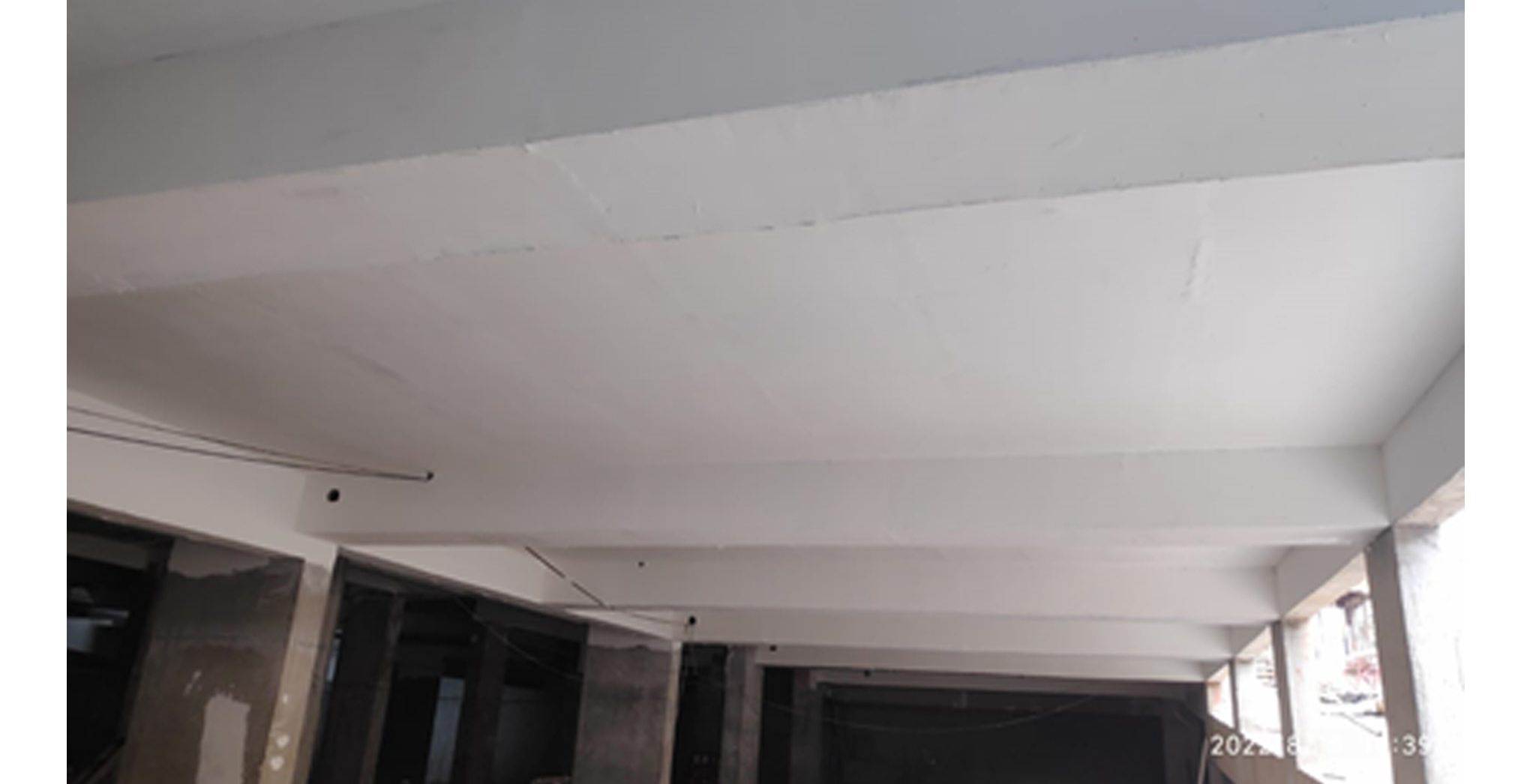 Aug 2022 - Basement Ceiling putty work in progress