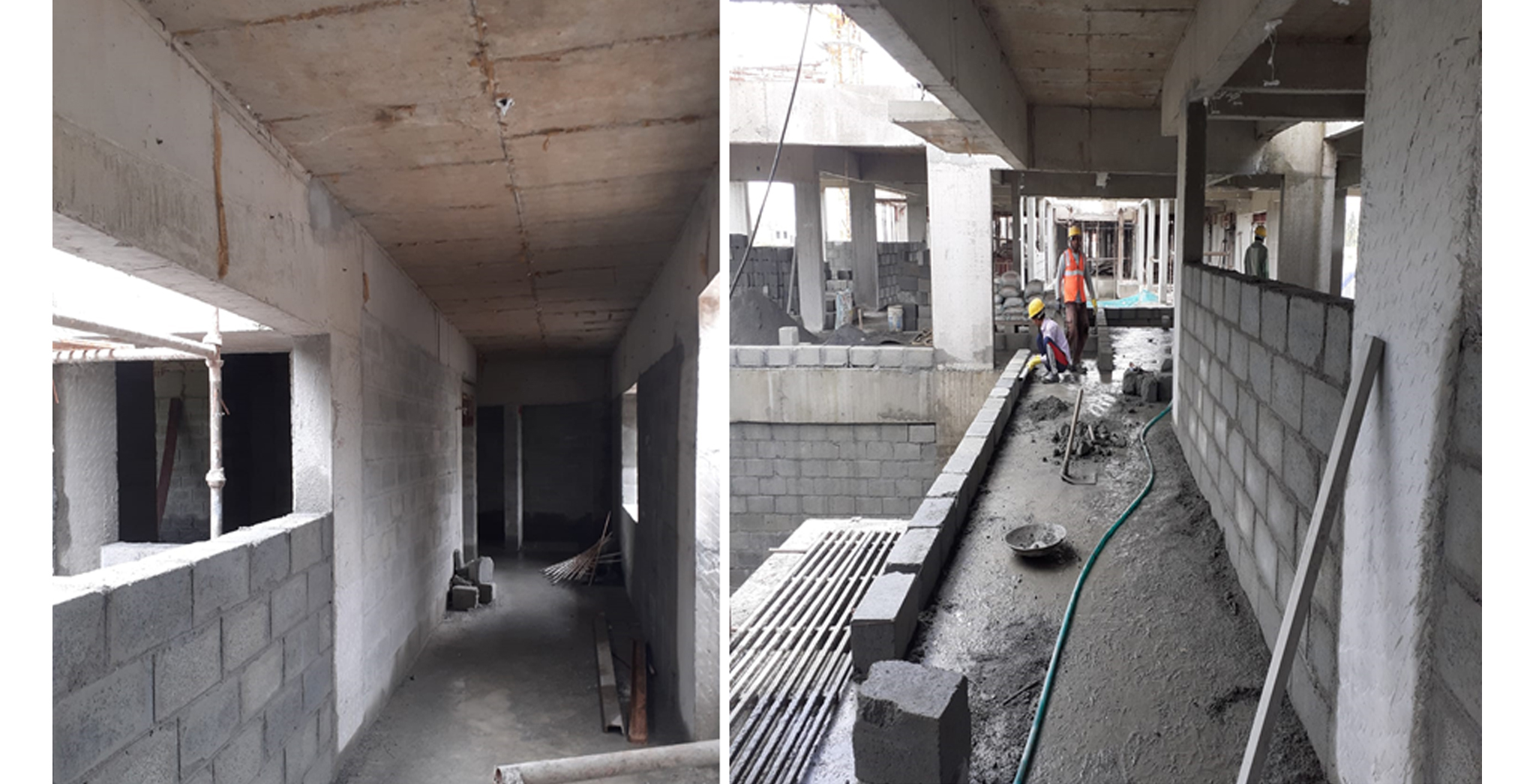 Aug 2022 - Block D: Third and fourth floor Block work WIP