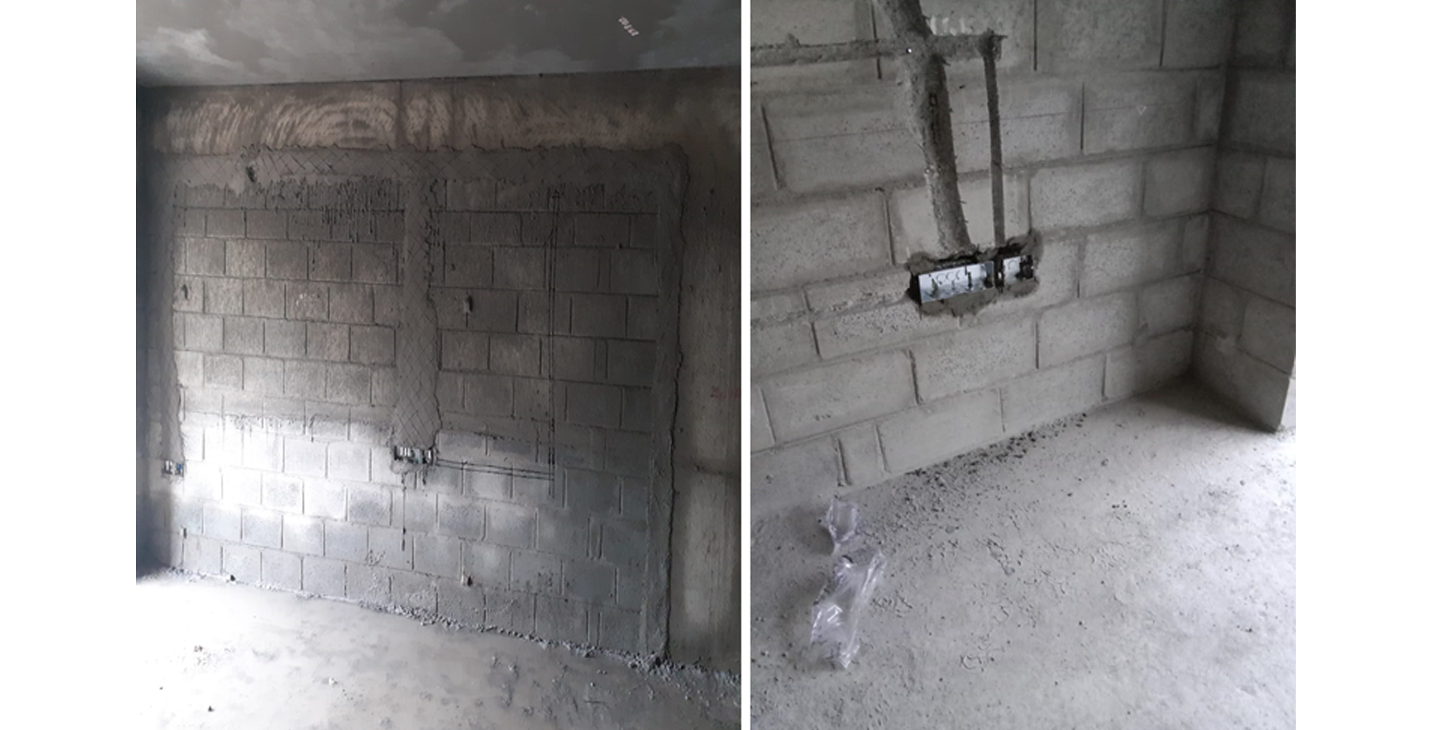 Aug 2022 - Block D: First and Second floor electrical work WIP